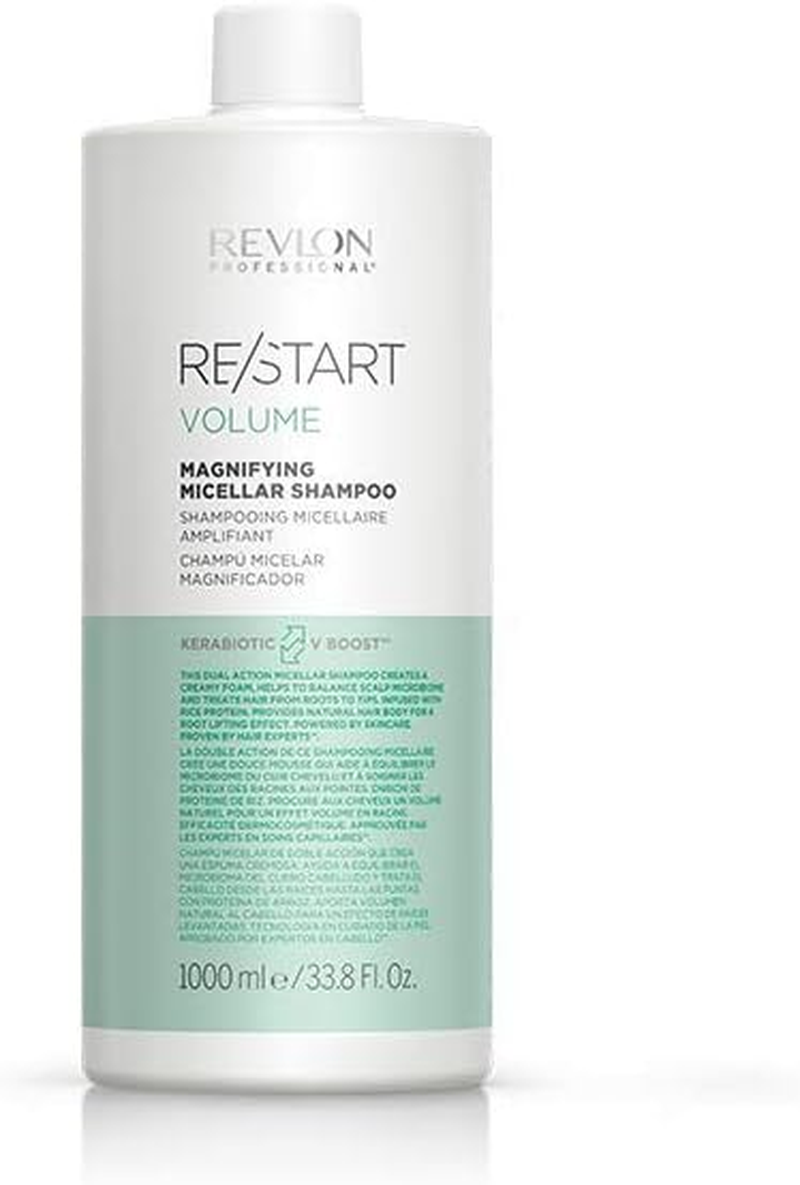 RE/START Volume Magnifying Micellar Shampoo, 1000 Ml, Micellar Shampoo for Hair & Scalp, Hair Shampoo for More Stand & Volume, Creamy Foam with Lifting Effect for Fine Hair
