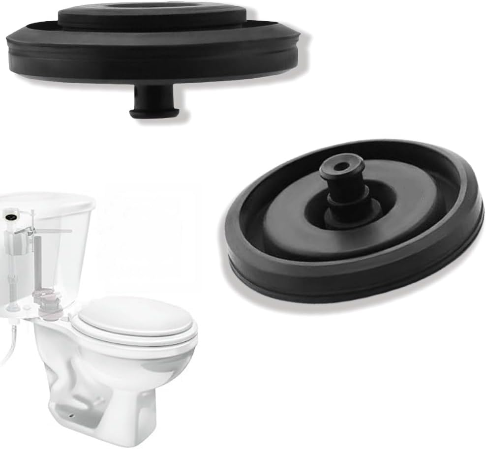 Toilet Fill Valve Seal Replacement Parts, 2-Pack, Black Diaphragm Washer, Compatible with Fluidmaster 242 and 400A image number 6