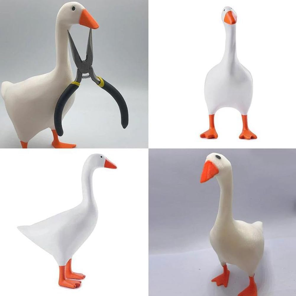 Magnetic Goose Key Holder Cute Home Decor Kawaii Room Office Table Desk Decor Aesthetic Funny Sculpture Bedroom Decor a Easy to Use image number 3