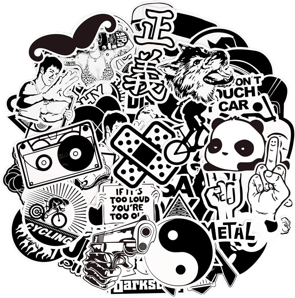 QTL 50Pcs Waterproof Vinyl Rainbow Stickers Pack Water Bottle Laptop Pride Stickers for Adults Party Supplies