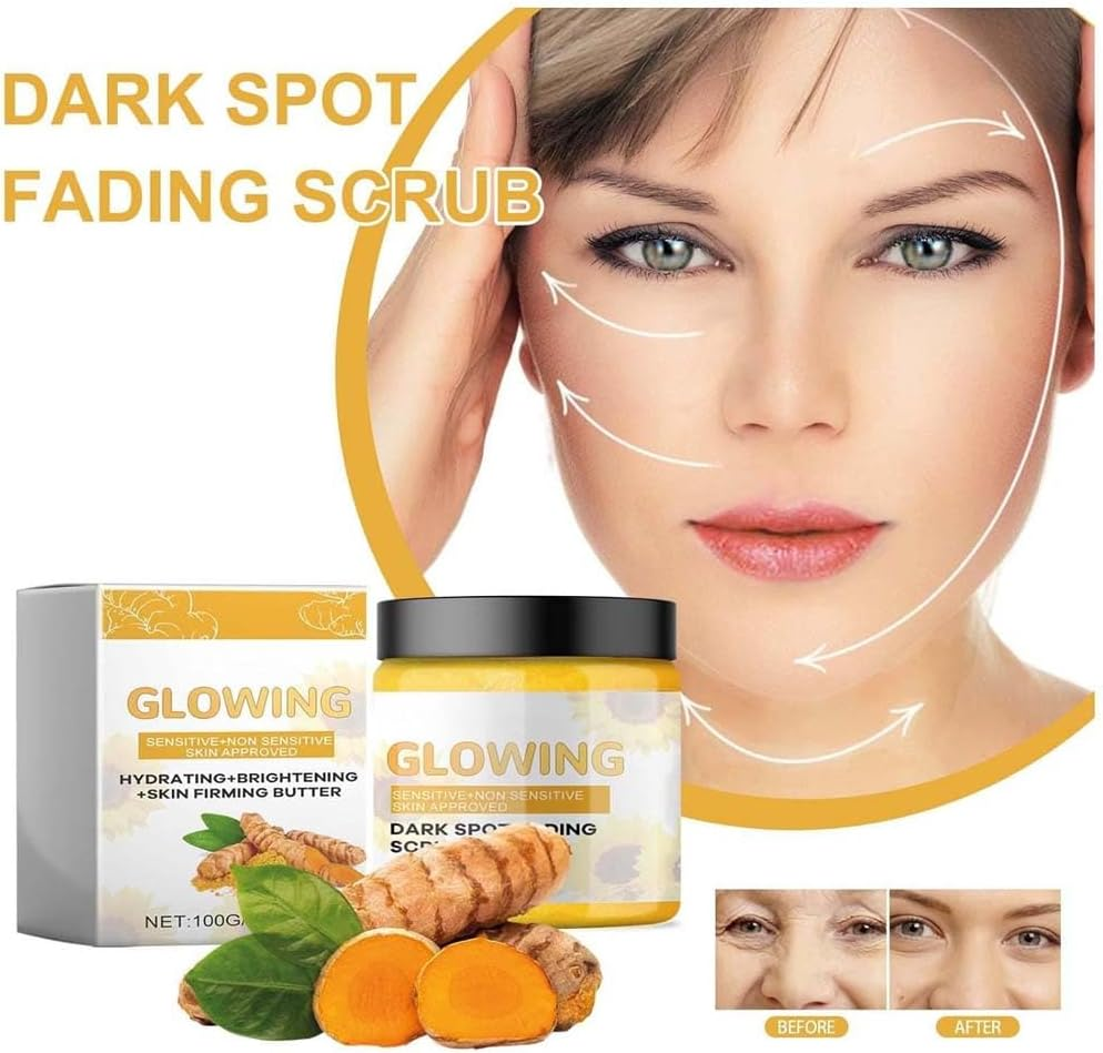 Turmeric Glow Combo Skincare Set,3 in 1 Turmeric Skincare Set,Glow Combo Skincare Set,Natural Exfoliation and Hydration Glowing Skin,For All Skin Types (1Set) image number 4