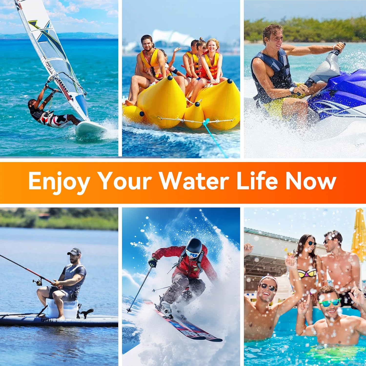 Citymore Universal Waterproof Phone Pouch,Ip68 Waterproof Floating Phone Case,Cell Phone Dry Bag for Beach, Protector for Iphone 17 16 15 14 13 12 11 Pro Max plus Air, Galaxy S25 S24, 4-7"