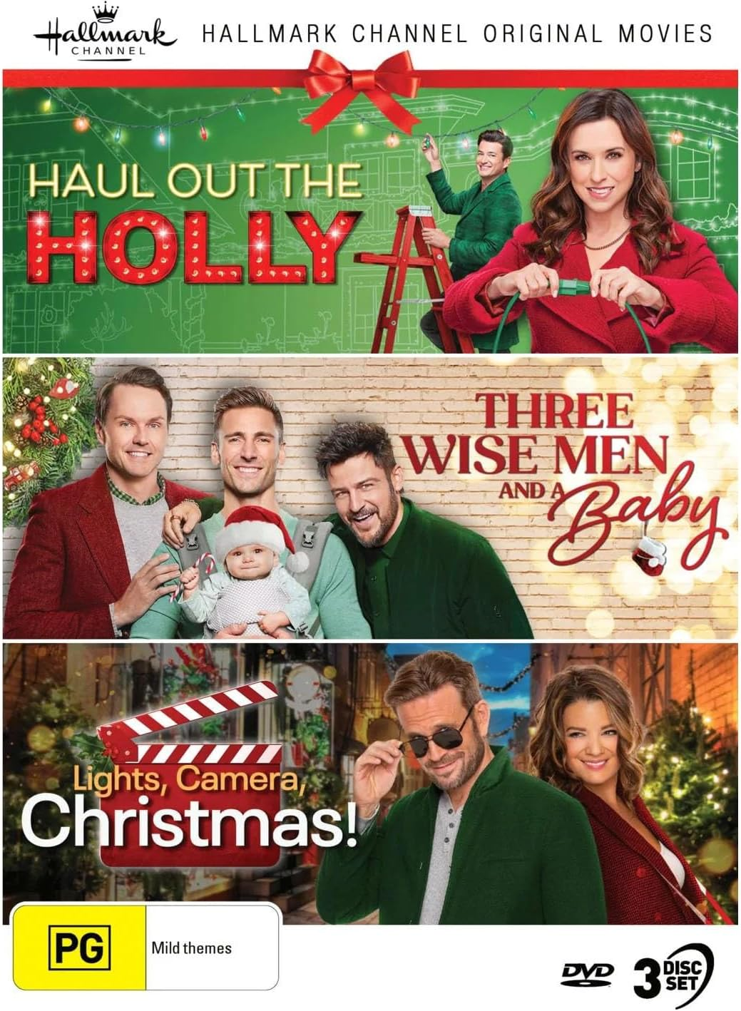 Hallmark Xmas Collection 30 (Haul Out the Holly / Three Wise Men and a Baby / Lights, Camera, Christmas!) - NTSC/0