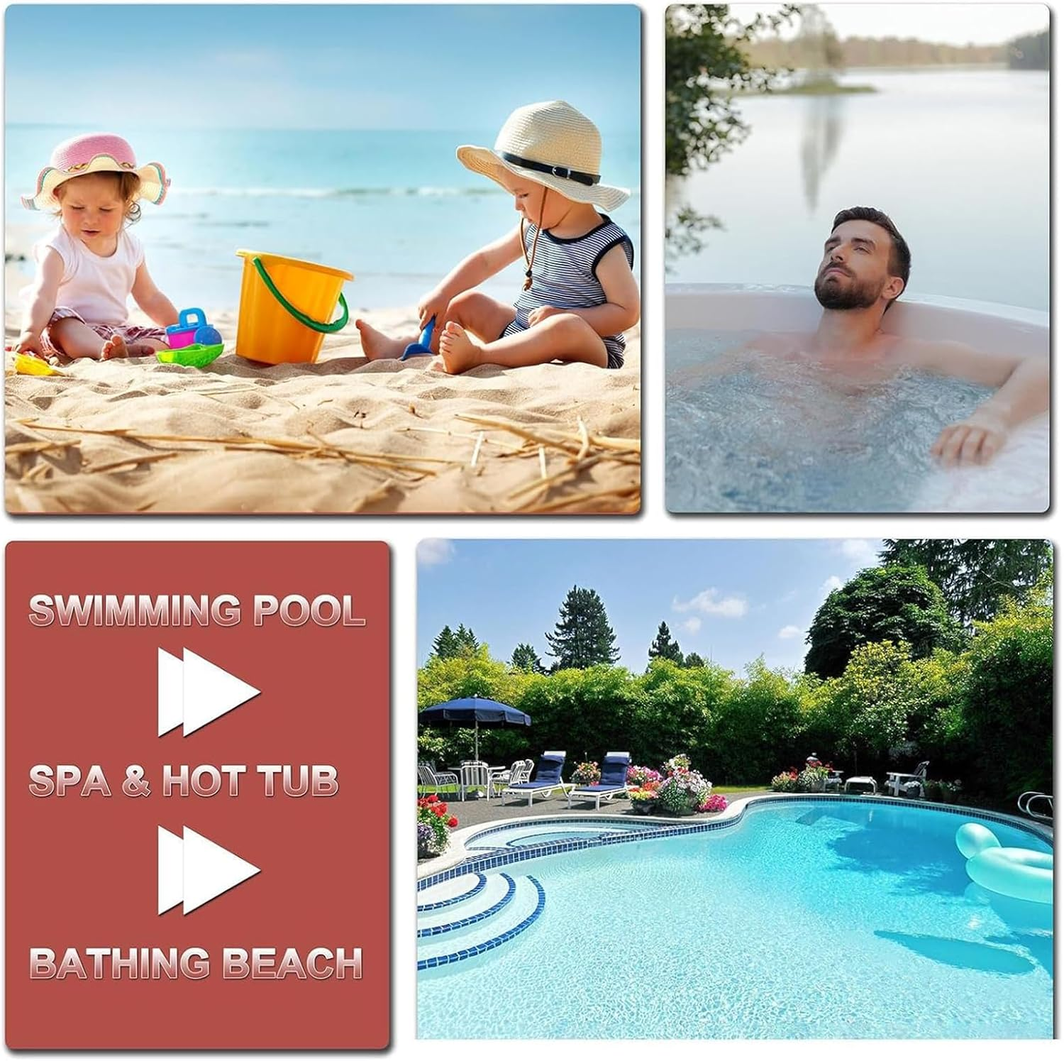 Yeanifeana 10 Count Salt Test Strips for Pool & Spa, Fast & Accurate Salinity Tester for Swimming Pools, Hot Tubs, Water Testing Kit for Saltwater Detection image number 4