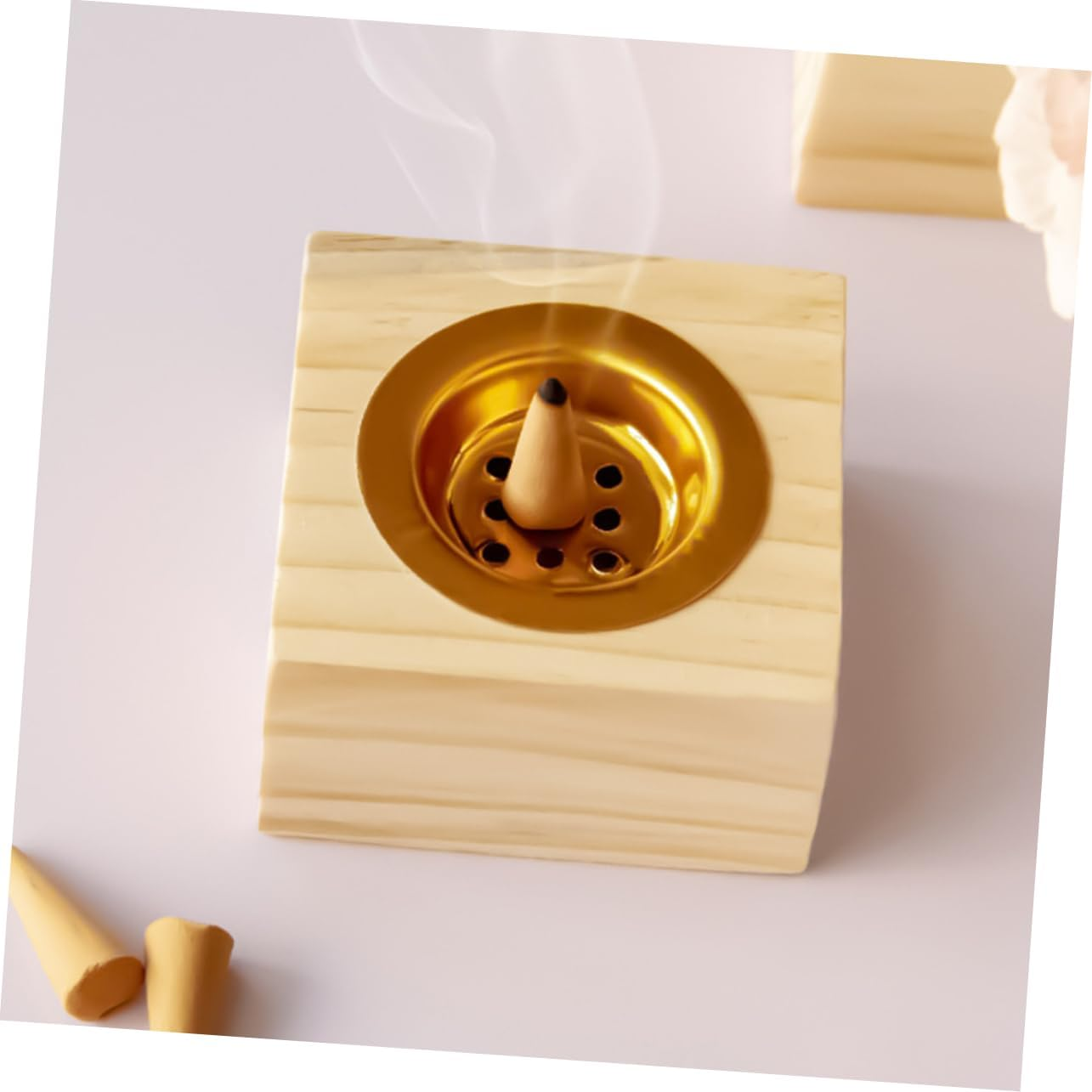 Desktop Incense Burner Vertical Incense Holder Tray Meditation Burner Home Products image number 2