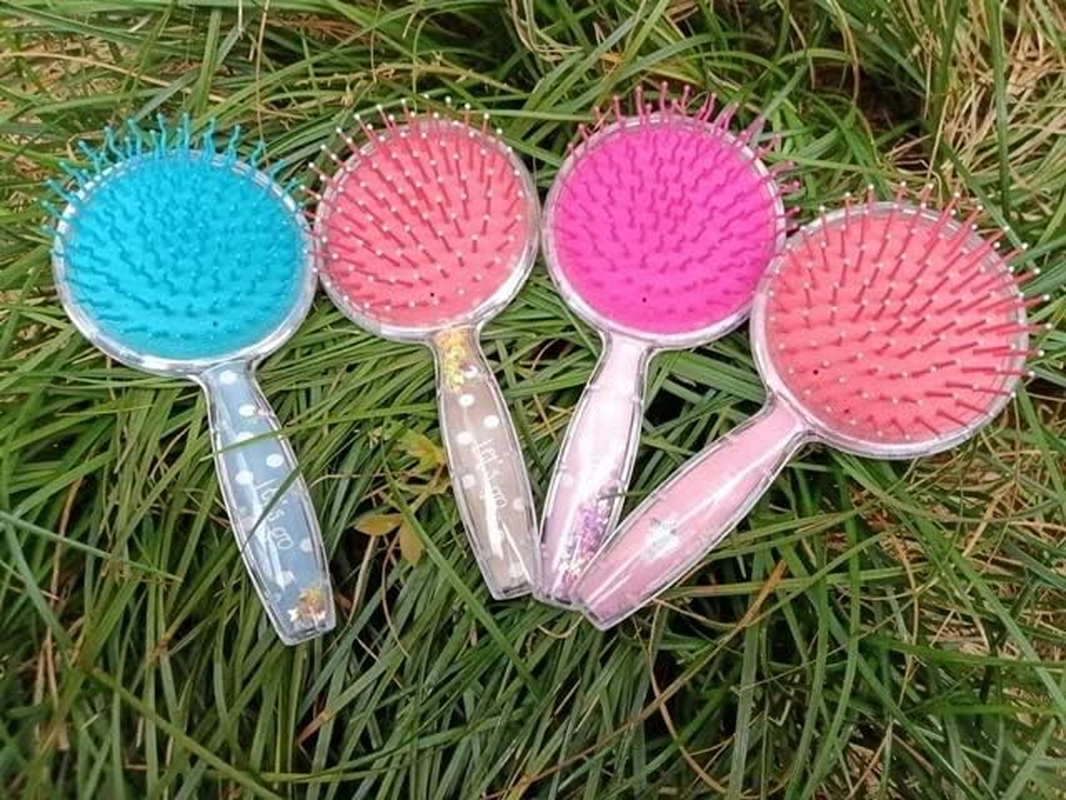 6Pcs round Confetti Hair Comb Scalp Massager Brush Combs Styling image number 1