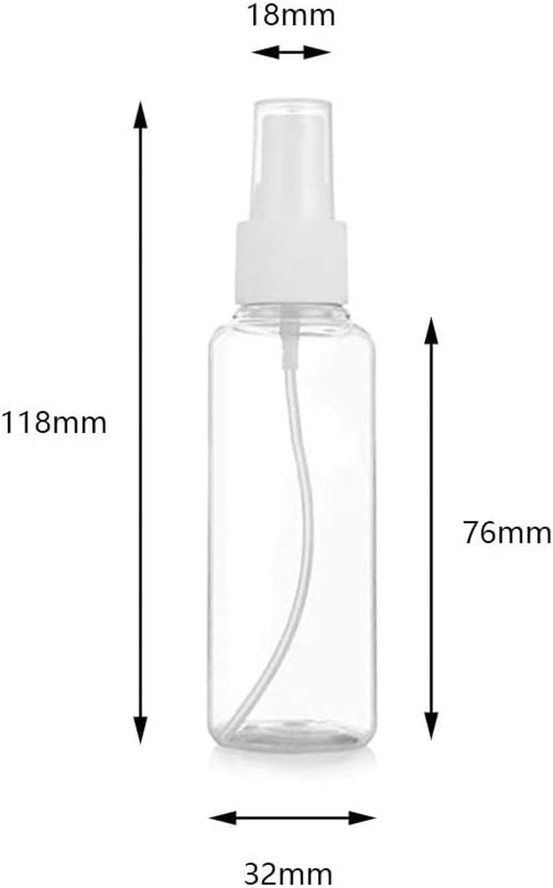 12 Pcs 50Ml Transparent Empty Spray Bottles Alcohol Spray Bottles Supplement Bottles Transparent Atomization image number 1