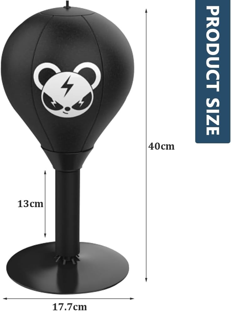 Desktop Punching Bag &ndash; Stress Relief Speed Bag with Suction Cup and Heavy Duty Spring for Kids and Adults &ndash; Tabletop Boxing Ball for Office or Home Use image number 1