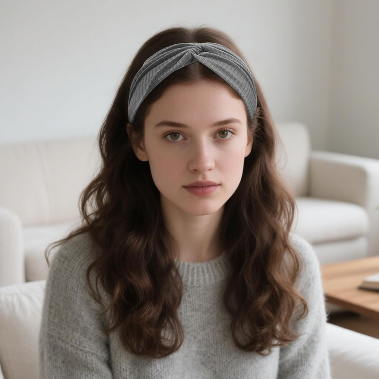 Sdhgerh Pack of 6 Women'S Elastic Headband Women'S Summer Soft Hair Bands Leopard Print Non-Slip Headband for Sports Running Gym Yoga Workout Multicoloured image number 4