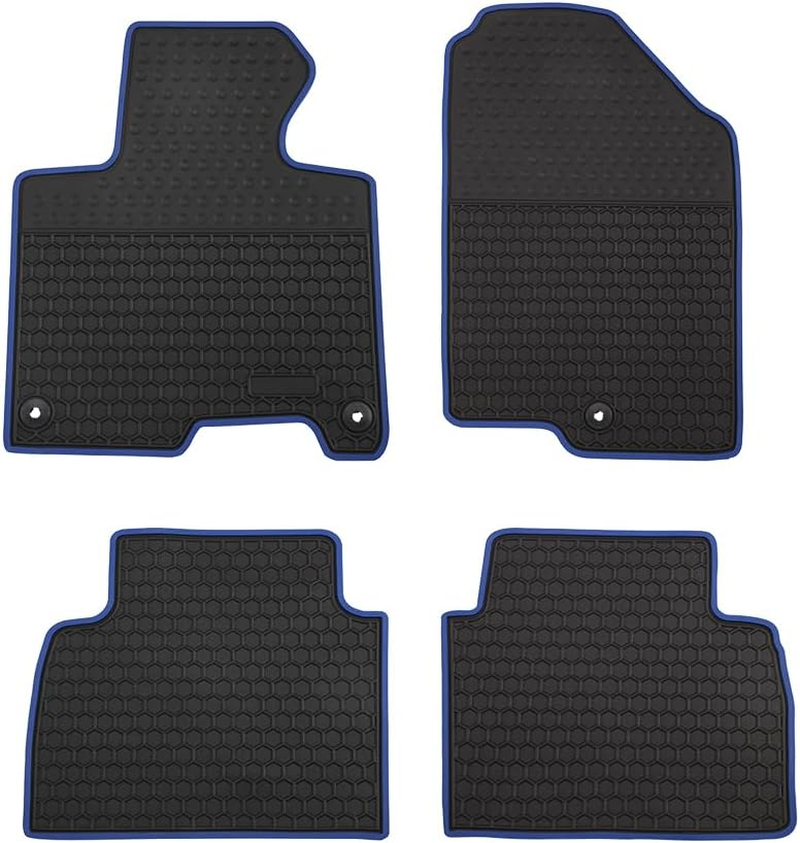 Megiteller Car Floor Mats Custom Fit for 2025 2024 2023 2022 2021 2020 Kia Soul Odorless Washable Heavy Duty Rubber (All Weather) Floor Liners Set Black