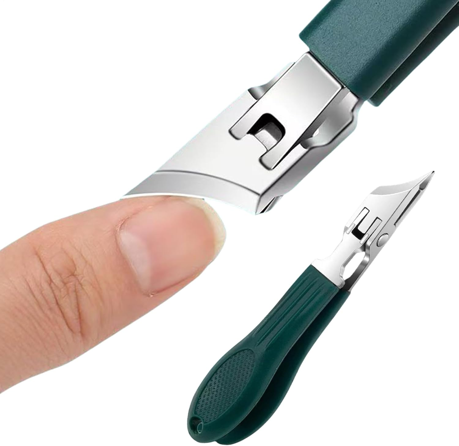 Small Nail Clippers - Edged Toenails Trimmer - Anti-Splash Ergonomic Nail Clippers for Travel Salon Home Women Seniors Men image number 3