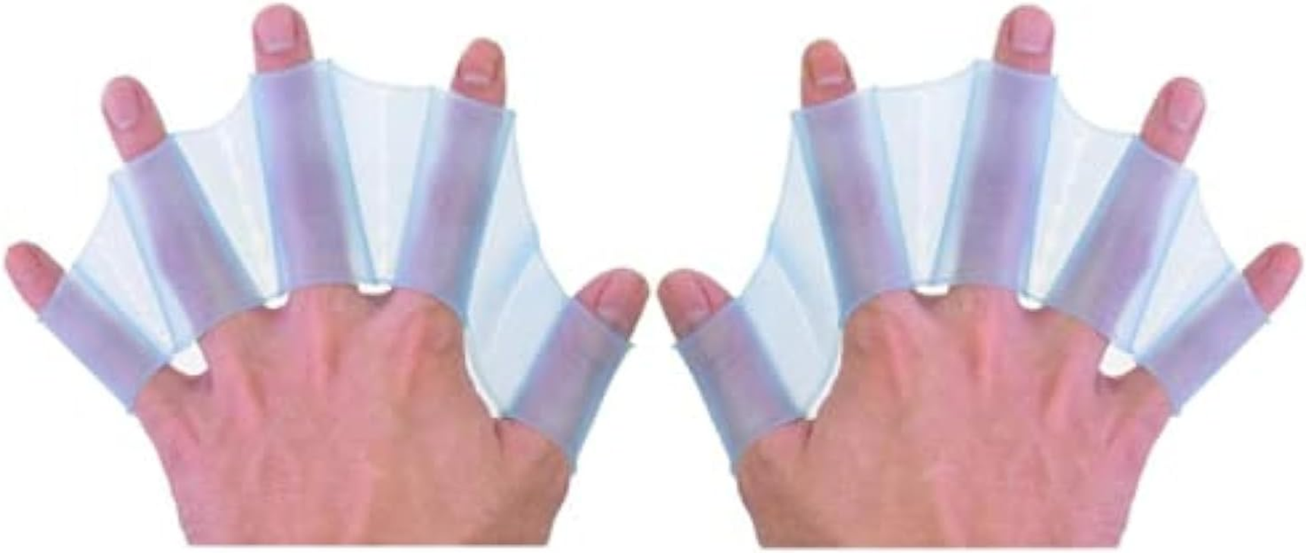 1 Pair Silicone Swimming Hand Webbed Silicone Swim Gear Fins Hand Webbed Flippers for Snorkeling image number 1