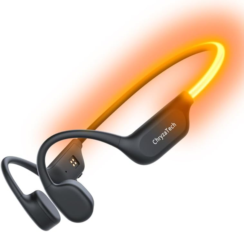 [2025 Upgraded] Chryzatech-X500 Sports Headphones | IPX8 Waterproof | LED Reflective Strips | Long Battery Life | Secure Fit&mdash;&mdash;Stay Safe in Water & at Night, Never Lose Your Rhythm image number 1