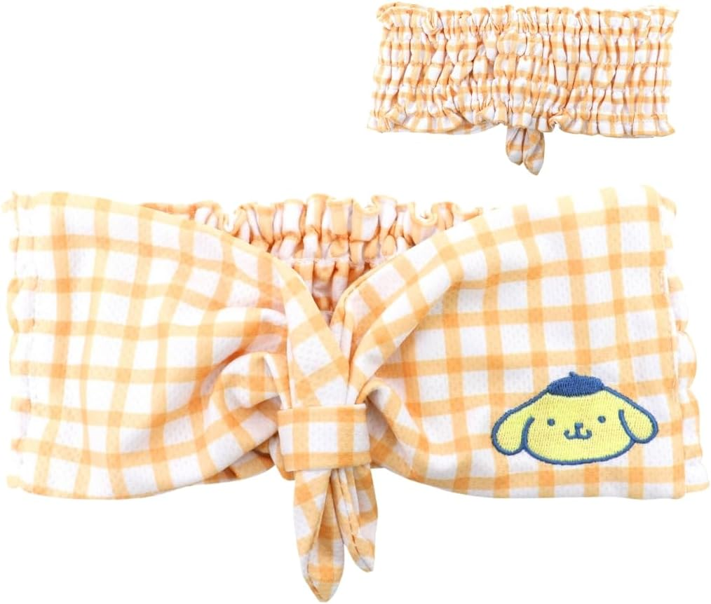 Sanrio Character Pom Pom Pudding, Cool, Cool Towel, 3.9 X 10.2-15.7 Inches (10 X 26-40 Cm), 2-Way Hair Band, Hair Turban, Cooling Towel, for Kids, Elementary School Students, Neck Pillow, Popular image number 4