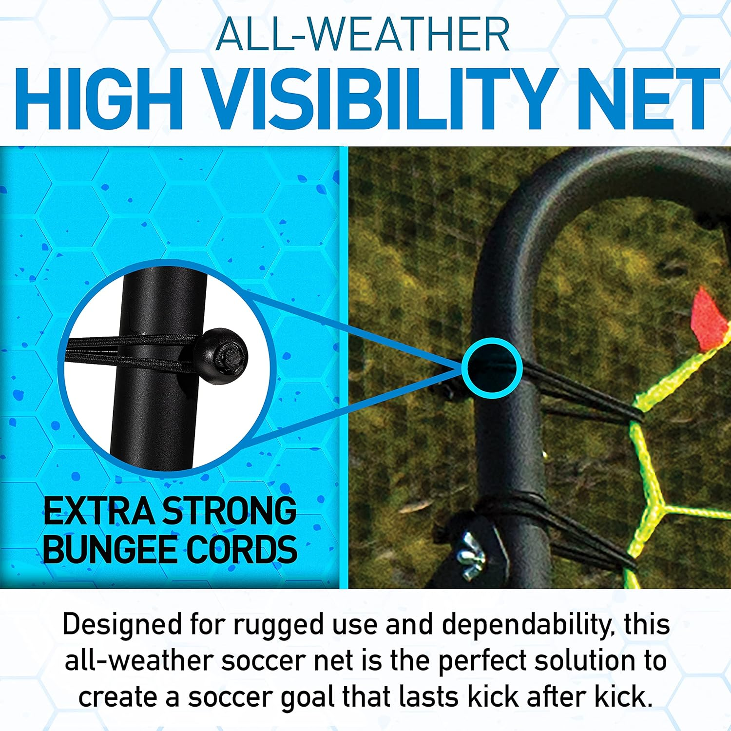 Franklin Sports Rebound Net - Training for Soccer Practice - Portable 6'X4' with Steel Frame - Black (30149X) image number 4