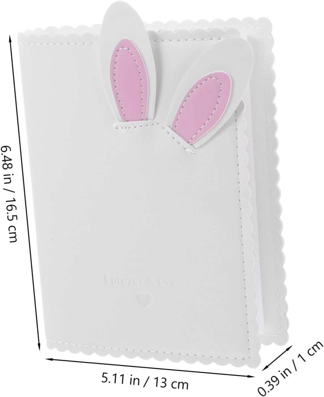 Adorable Bunny Mini Photo Album Small Card Album for Pictures Compact Scrapbook for Family Memories Durable Design Versatile Keepsake image number 1