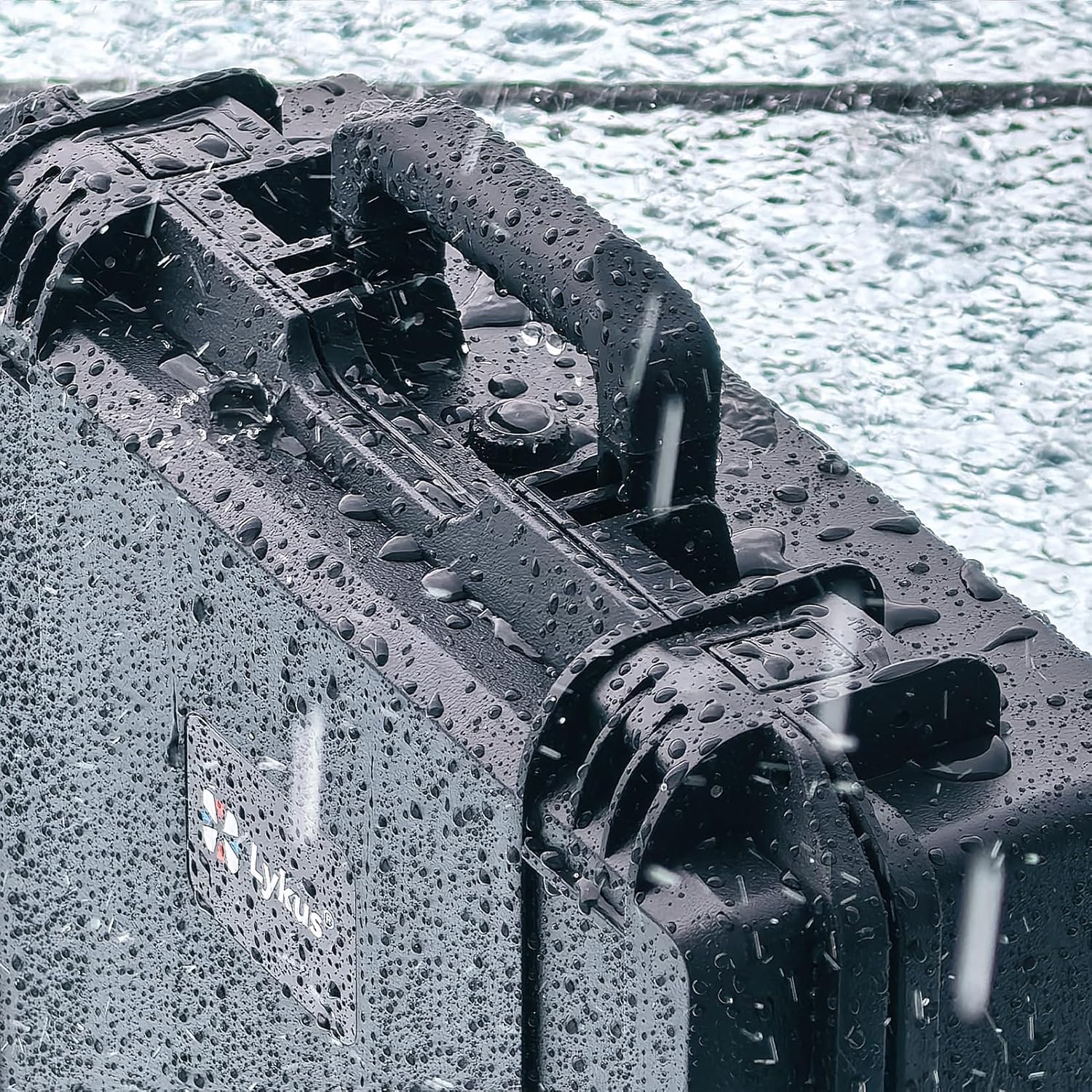 Lykus Titan N110 Waterproof Hard Case for DJI Neo Combo, RC-N3/DJI RC 2, Support up to 7 Batteries [CASE ONLY] - Blue image number 3