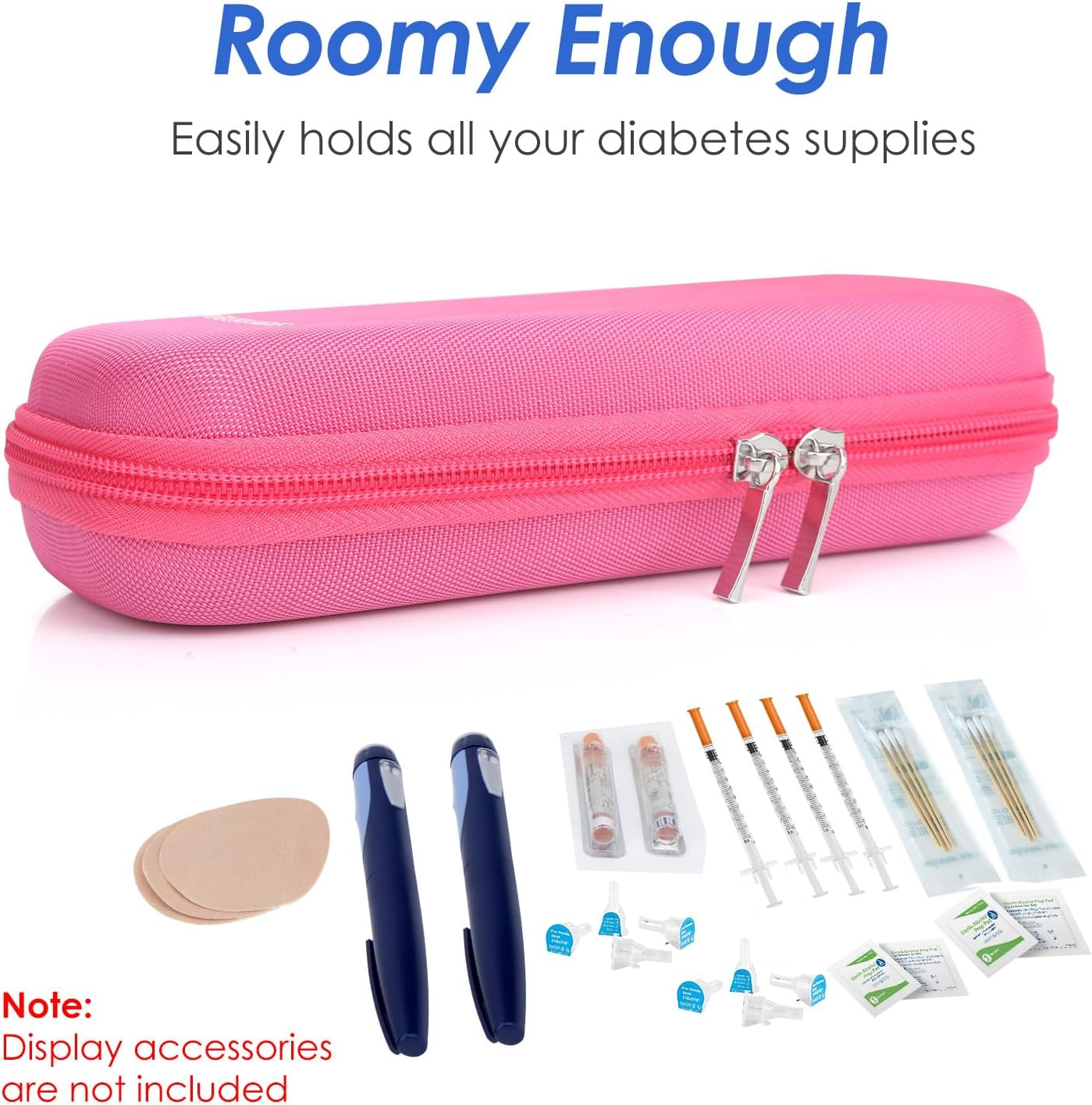 YOUSHARES Insulin Pen Cooler Travel Case, Small Insulated Medicine Travel Case with 2 X TSA Approved Ice Packs, Medication Travel Case for Insulin Pens and Medicine Storage Cold Diabetes (Red) image number 6