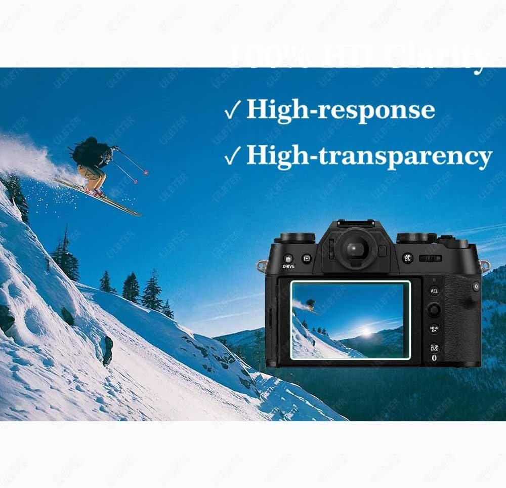 Screen Protector for Fujifilm X-T50 Fuji XT50 Camera, ULBTER Tempered Glass 0.3Mm 9H Hardness Anti-Scrach Anti-Fingerprint Anti-Bubble Anti-Dust [3Pack] image number 3