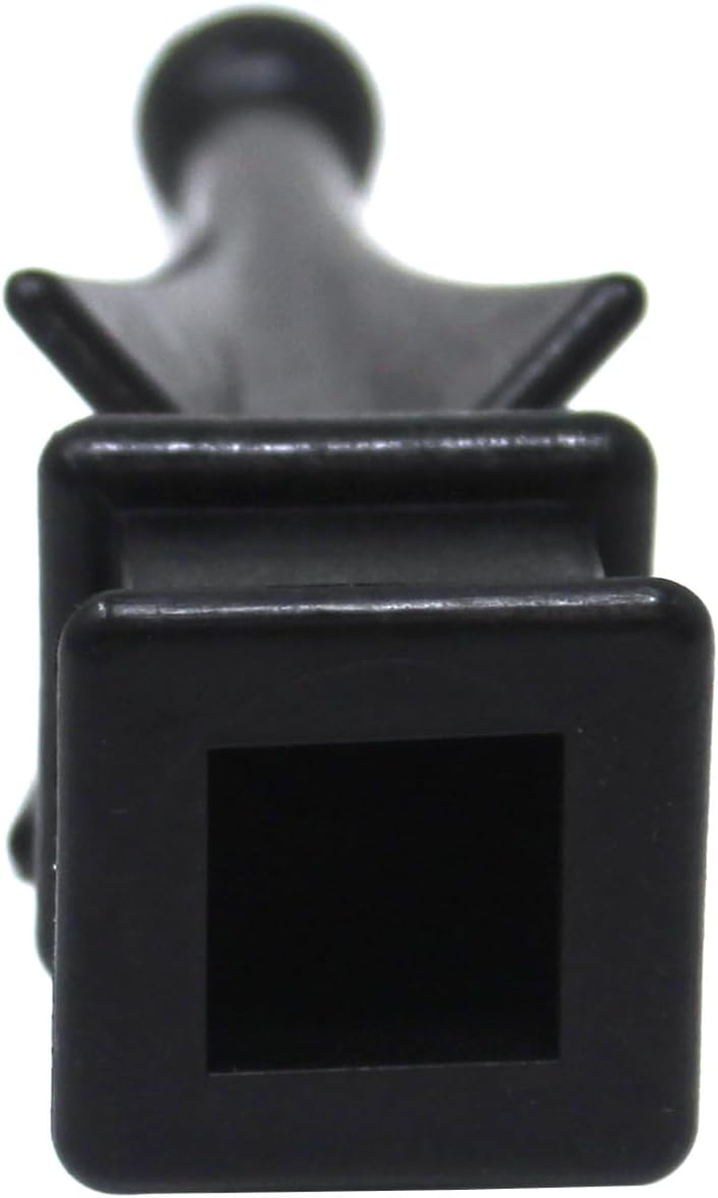 3/4" Black Plastic Four-Sided Spire Wing Tip Finial Fence Topper for Iron Picket Fence (50, 3/4") image number 1