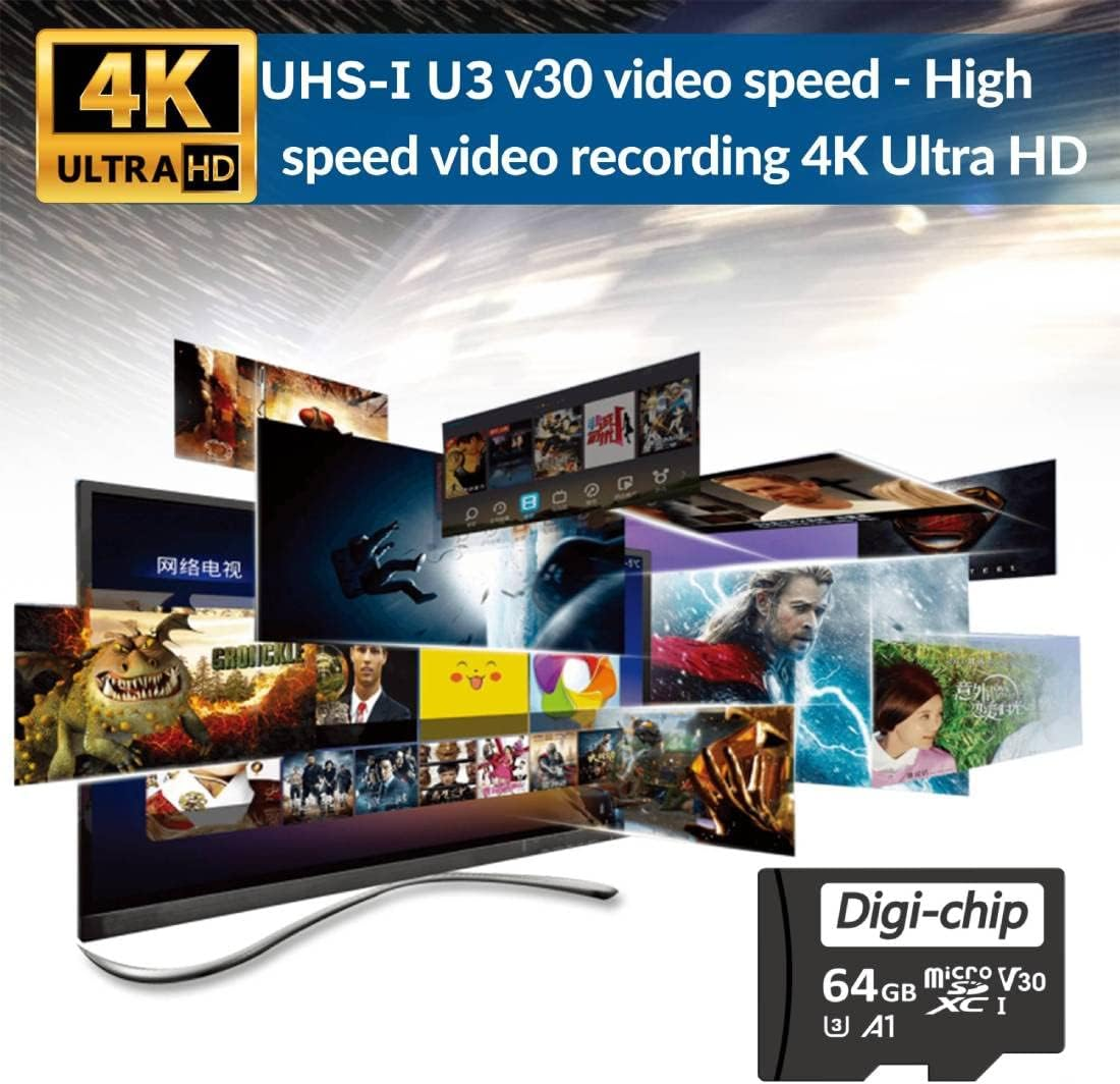 64GB Microsd Card Memory for Amazon Fire Tablets &ndash; Compatible with Fire 7, HD 8, HD 10, Fire Max 11, HD 8 Kids & HD 10 Kids &ndash; Fast, Reliable Storage Expansion for Movies, Apps, and Games image number 1