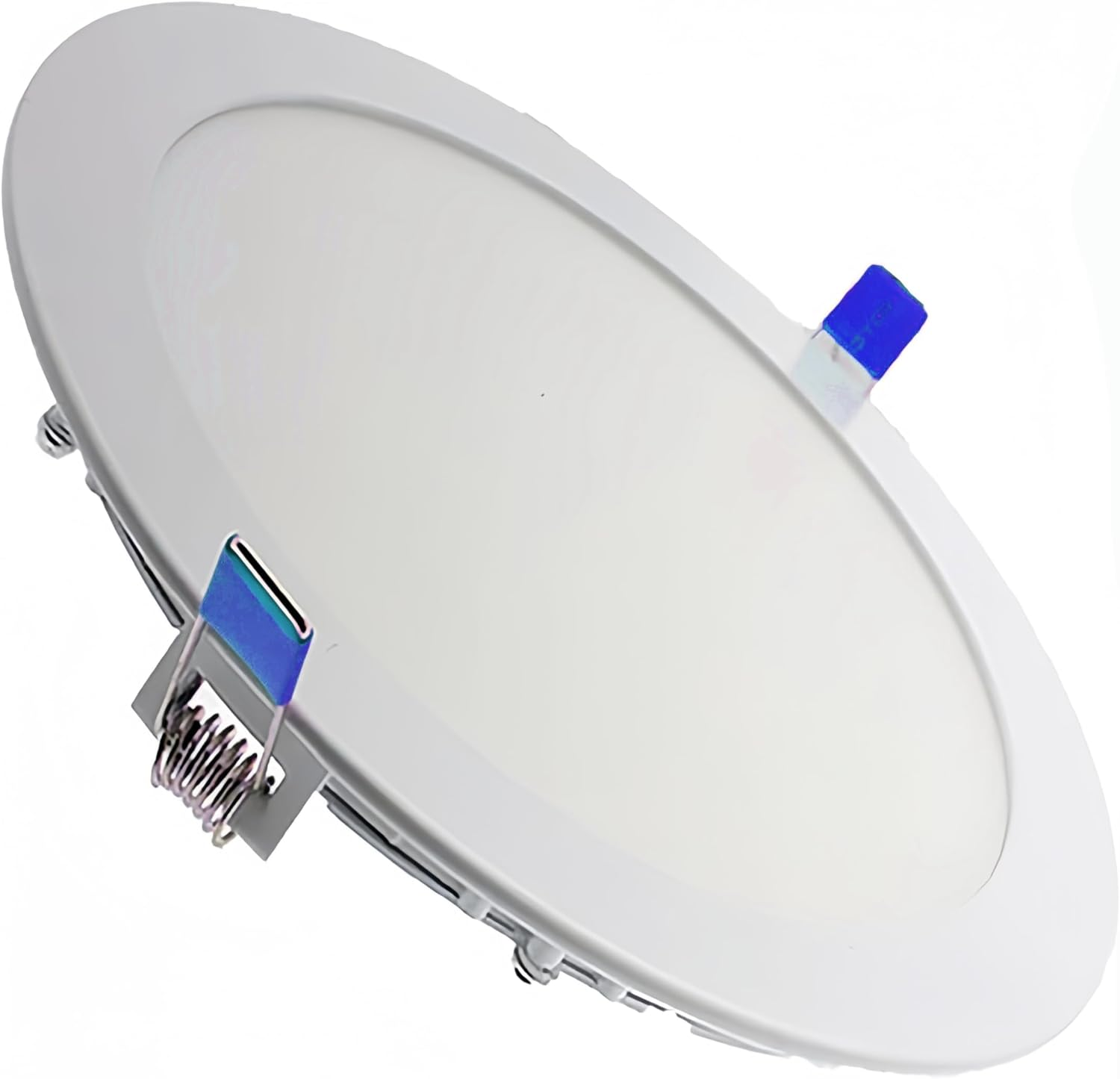 LEDUNI &reg; Downlight round LED Panel 20W Circular 2000LM Cold White 6000K Angle 120 IP40 OPAL Aluminium 225 X 12Hmm Cutting Dimension 205Mm image number 1