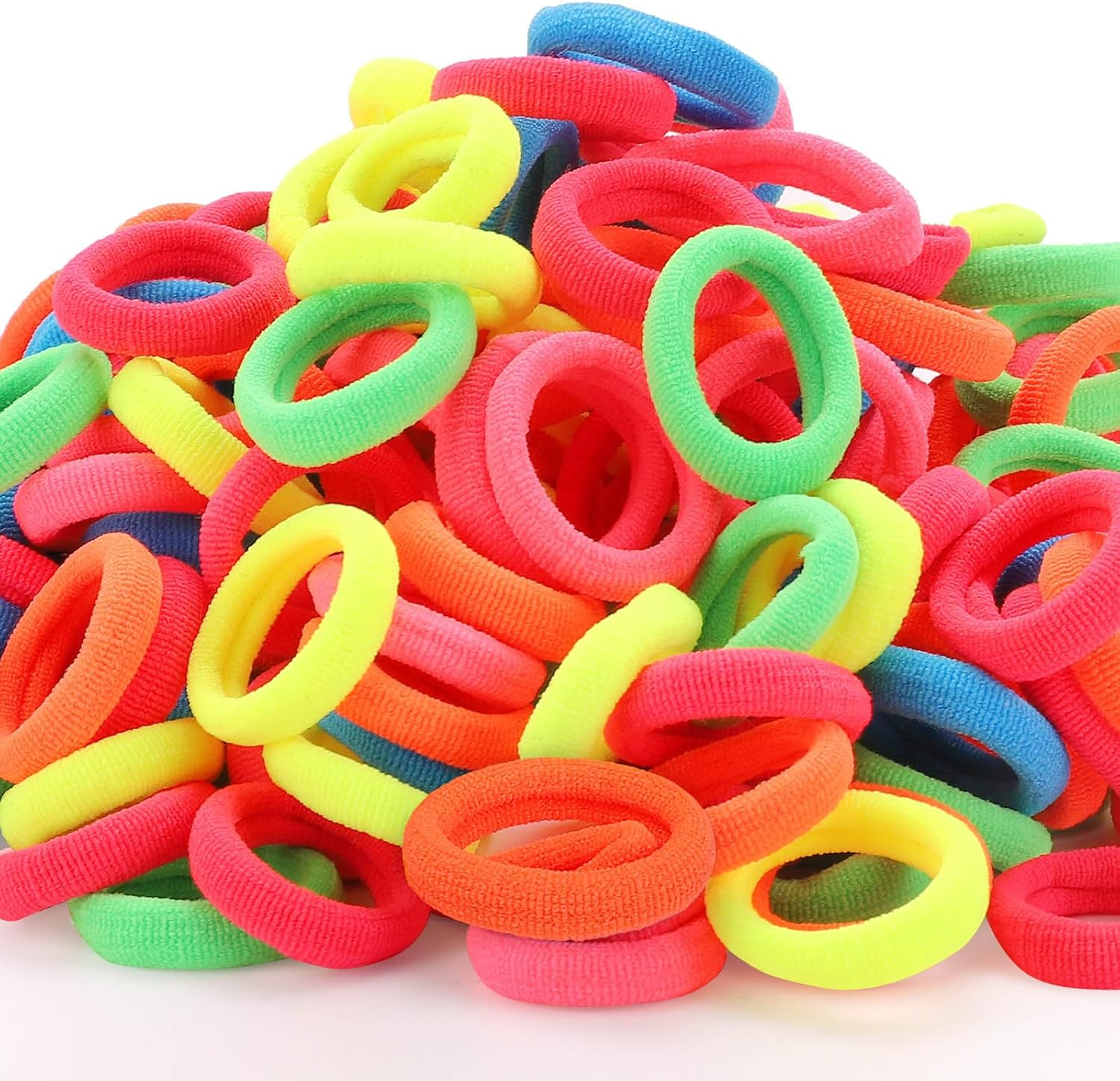 200 Pack Hair Ties Beoffer Baby Toddlers Girls Elastics Hair Bands No Damage Multicolor Colorful Small Rubber Bands Ponytail Pigtails Holders Not Harm to Hair (Macaron)