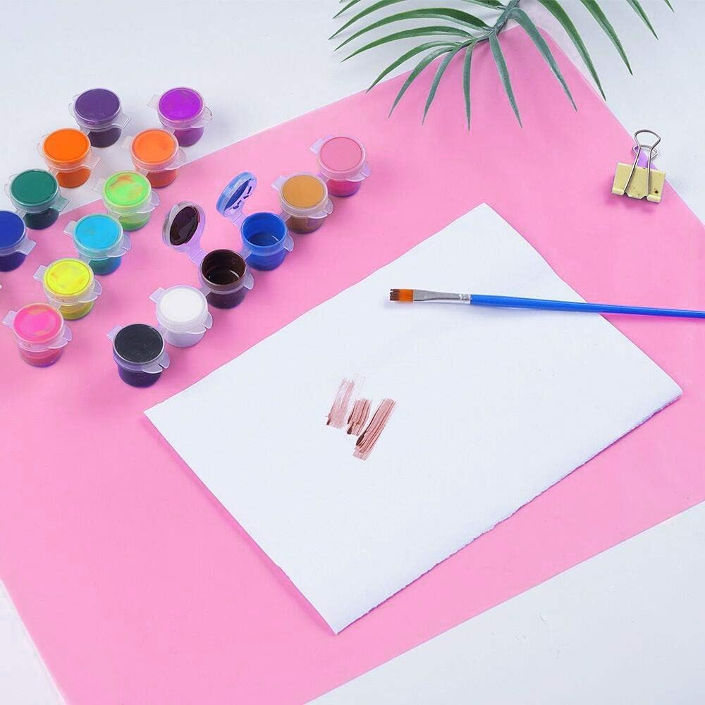 Extra Large Silicone Sheets for Crafts 3 Pack &ndash; Nvliss Liquid, Resin Jewelry Casting Molds Mat, Multi-Purpose Food Grade Silicone Placemat. 15.7" X 11.8" - Yellow,Green,Light Blue image number 7