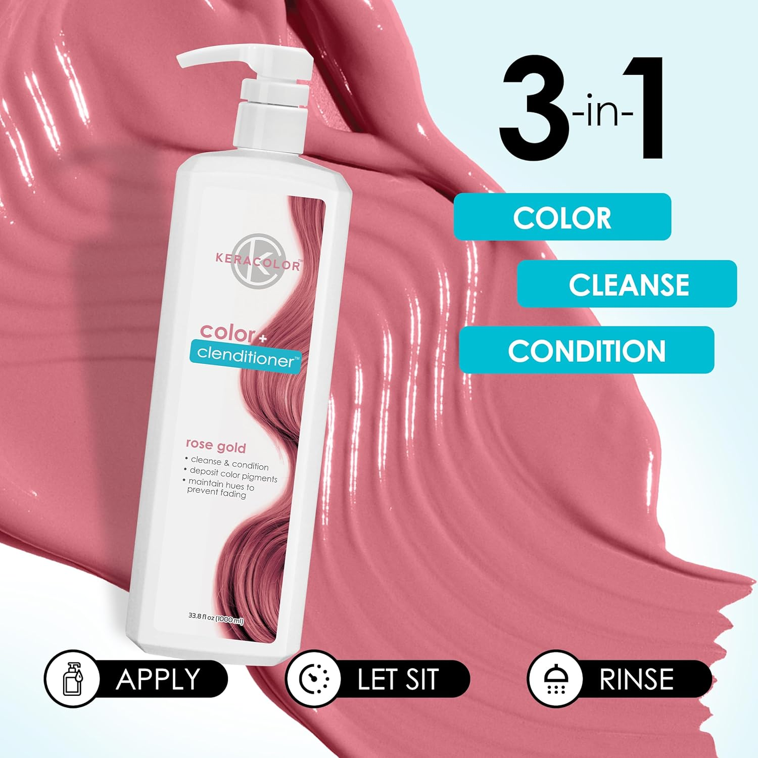 KERACOLOR Color plus Clenditioner - Light Pink image number 4