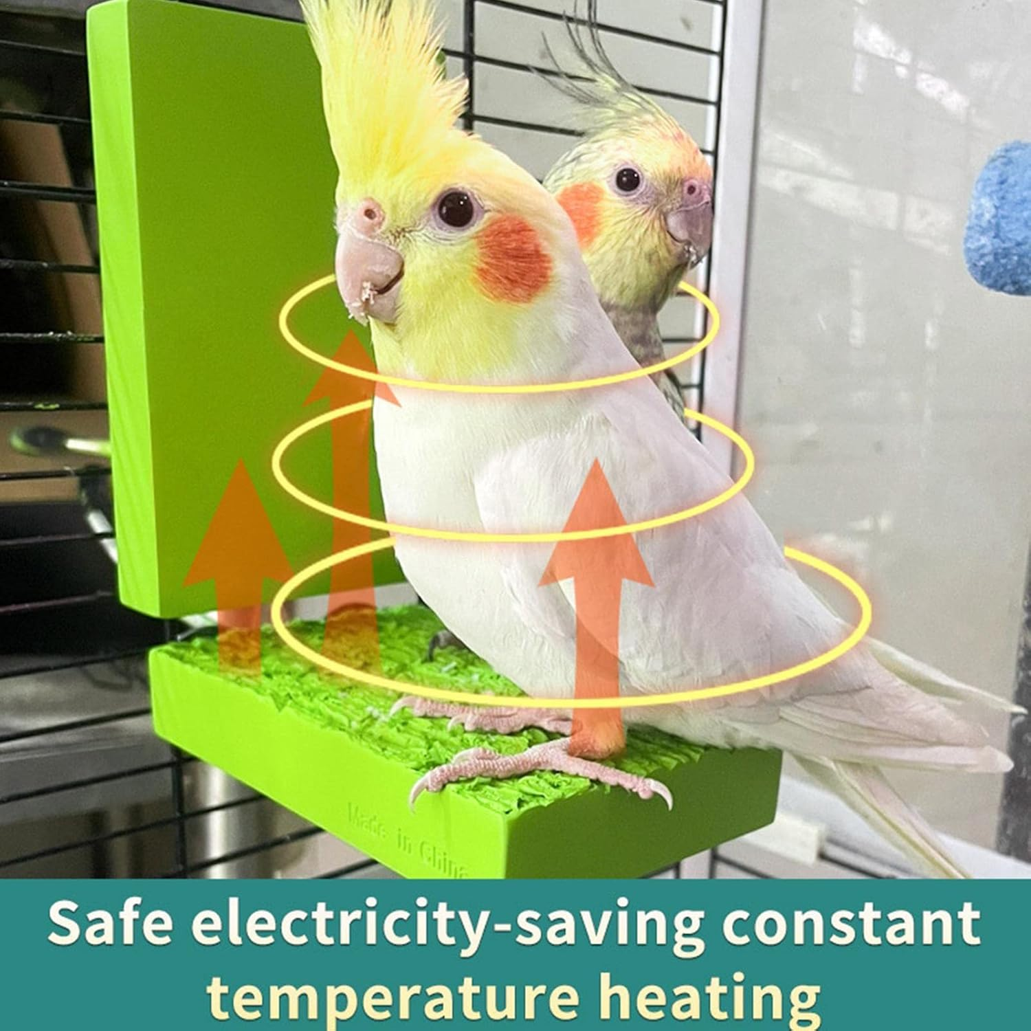 Heated Perches for Birds, 5W Heated Bird Perches for Parrots, Perch Stand Cage Accessories for Parakeets, Parrots, and Small image number 5