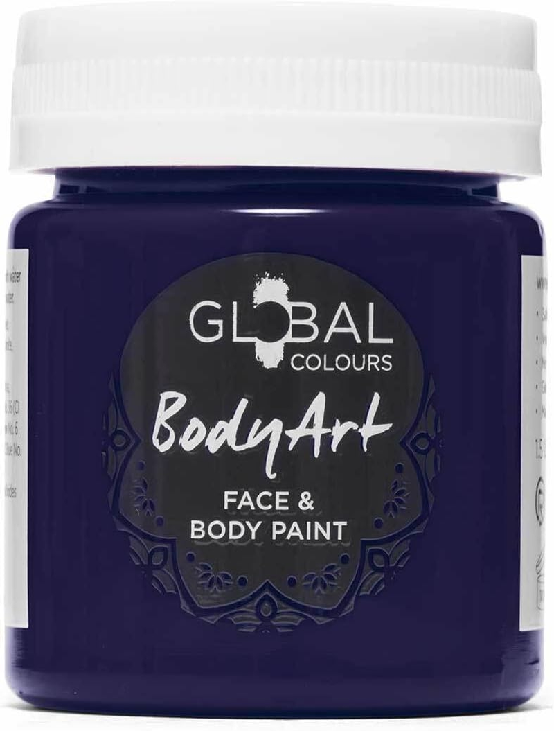 Global Colours Purple - Bodyart Paints - 45Ml | Artist Paints image number 1