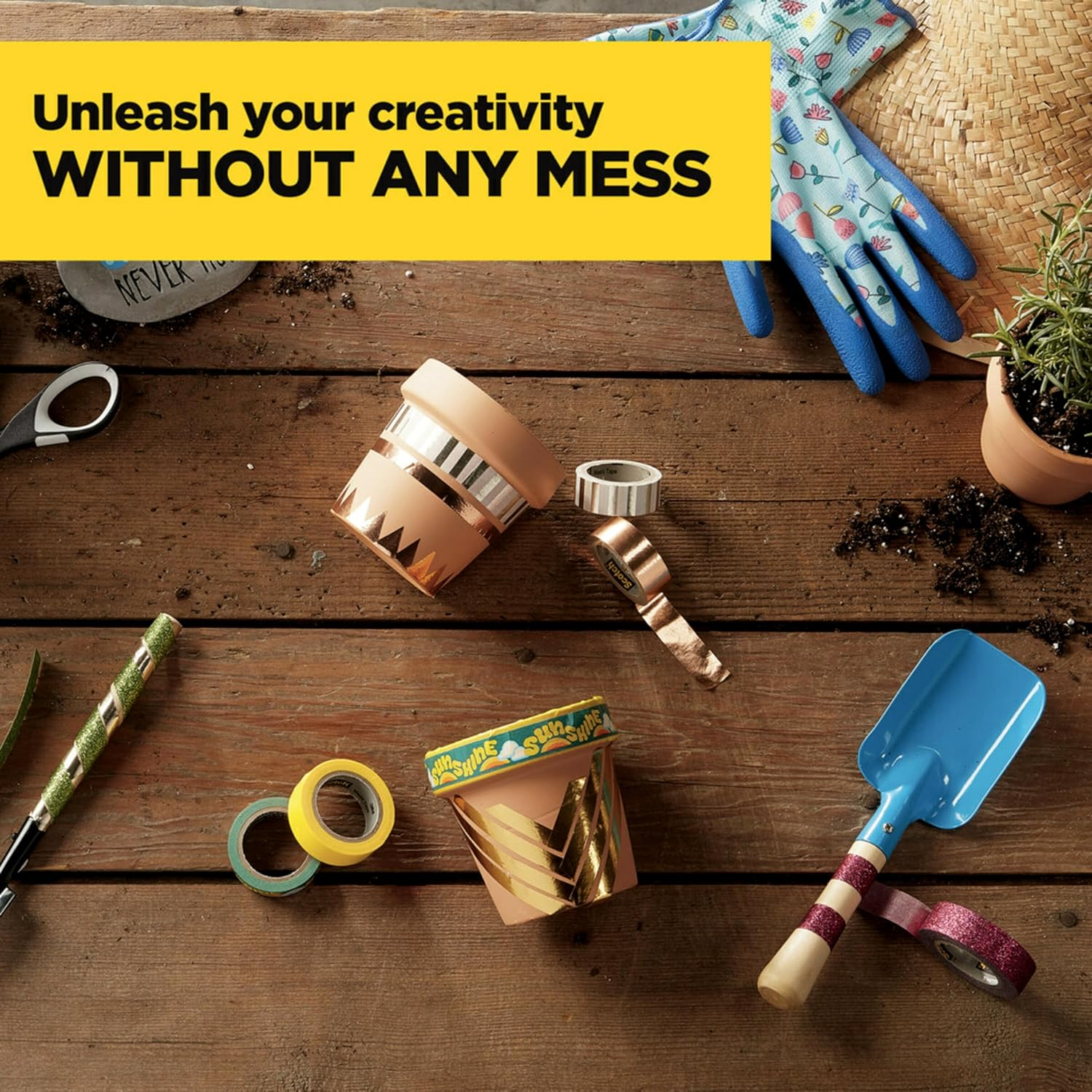 Scotch Expressions Glitter Washi Tape, Great for Bullet Journaling and DIY D&eacute;cor, 10-Pack