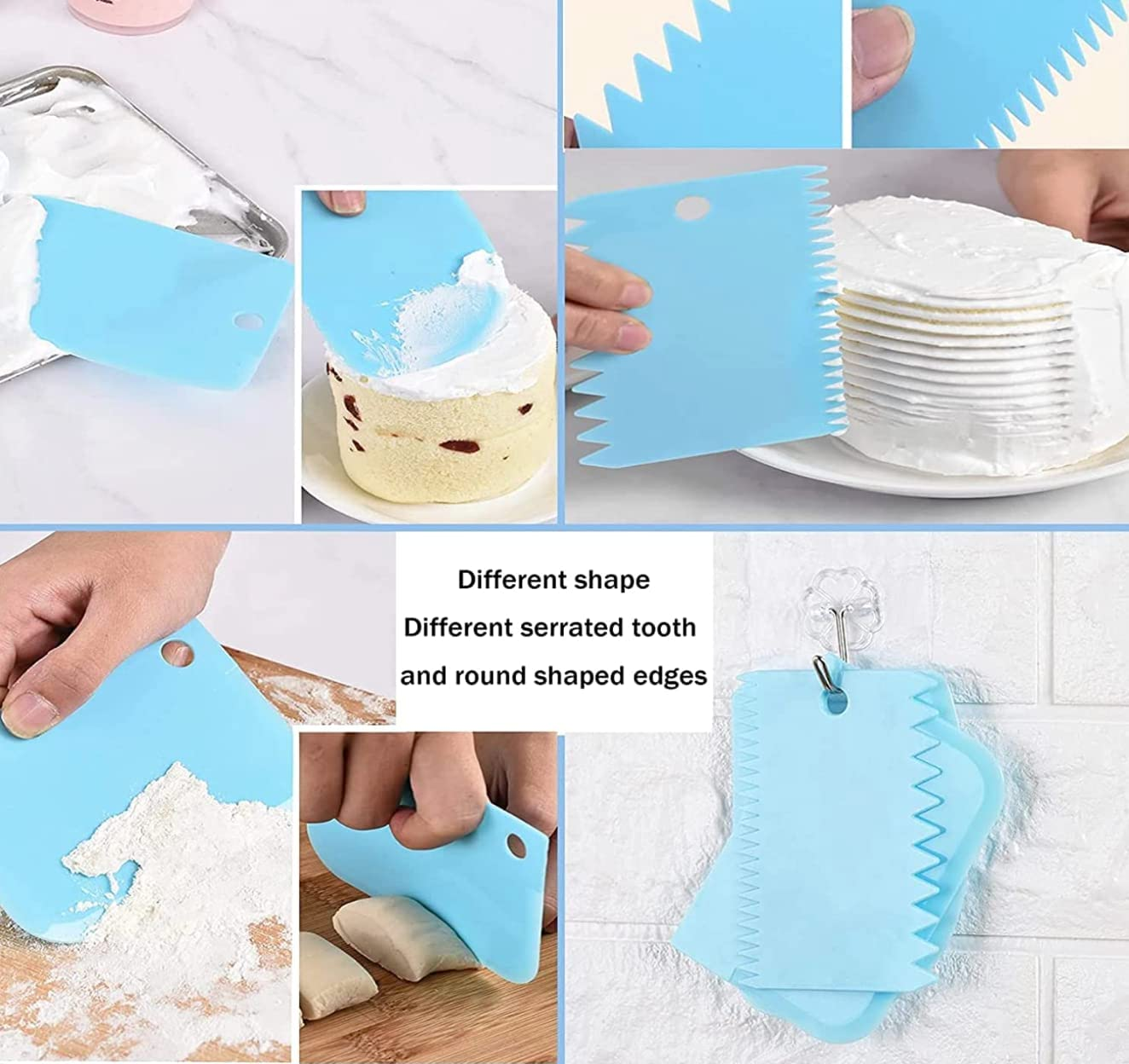 Piping Bags and Tips Set for Beginners, Cake Decorating Supplies Kit for Baking with Pastry Bags and Tips, Icing Tips, Couplers,Silicone Ties image number 6