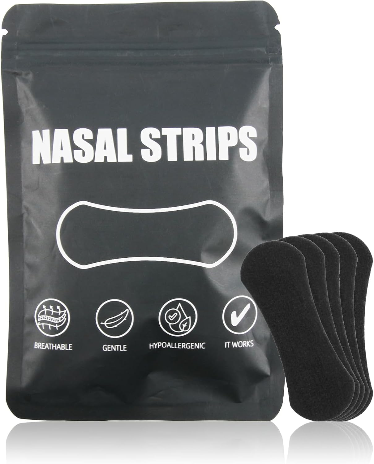 Ozessence 30 Pcs Nasal Strips, Nose Strips for Sleeping, Relieve Nasal Congestion and Mouth Breathing, Helps Improve Nasal Congestion Snoring and Breathing Adjustment after Exercise image number 5