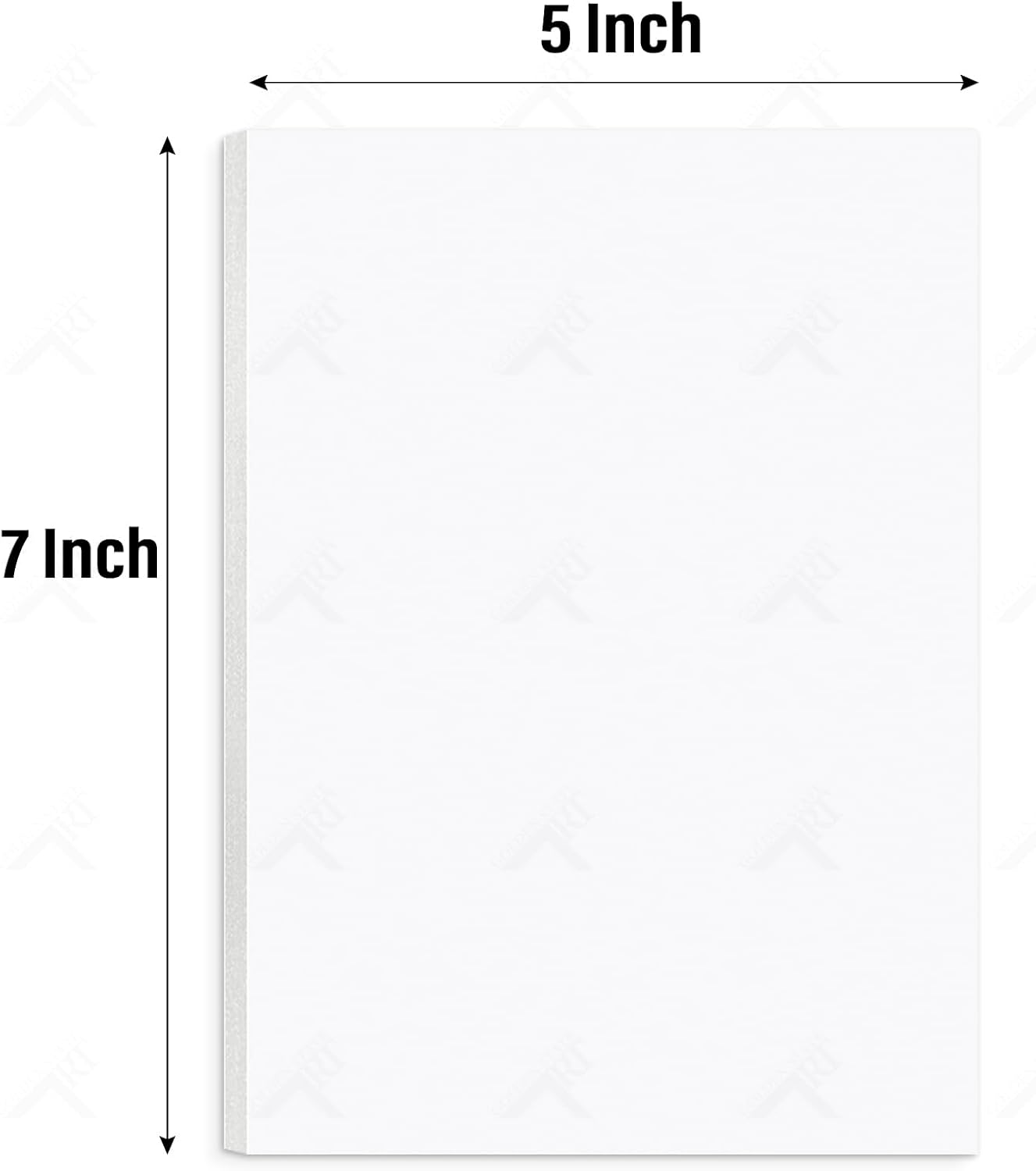 Golden State Art, Acid Free 5 Pack 5X7 White Foam Boards Foam Core Poster Board, 1/8'' Thick Polystyrene Foam Sheet for Projects, Mounting, Crafts, Art and Presentations image number 6