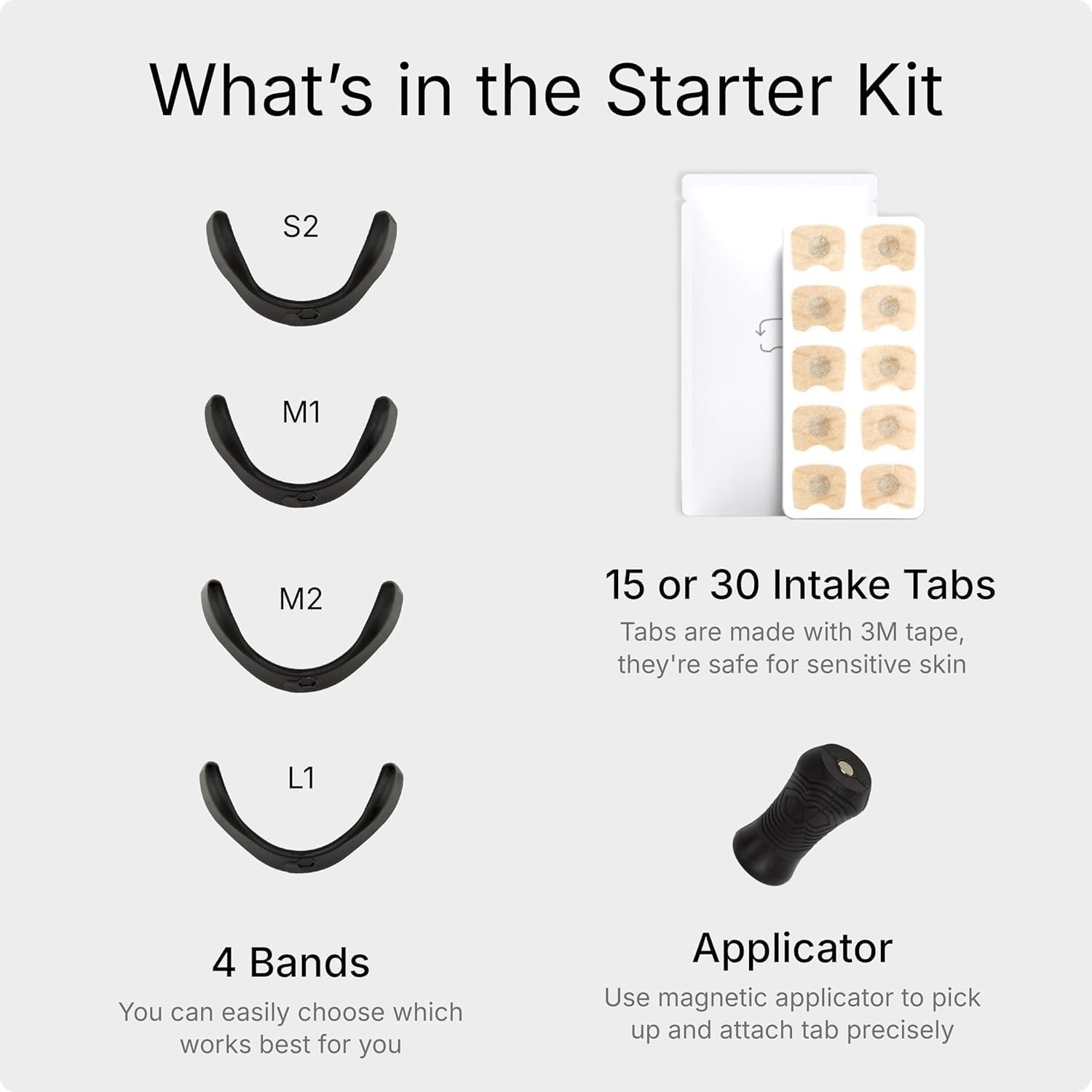 Breathing Nasal Strip Starter Kit (Black, 60 Pcs) - Boost Oxygen Intake, Reduce Snoring, Improve Sleep Quality - Sweat Resistant, Skin Safe Nasal Strips - Extra Strength Snoring Solution image number 5