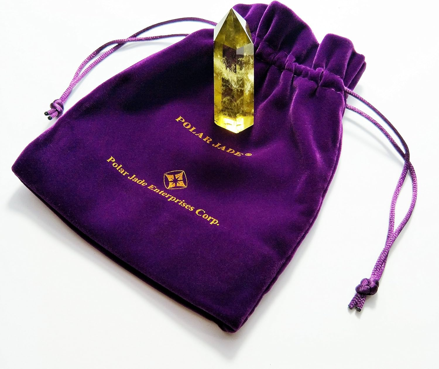 Yellow Quartz Crystal Wand Pointed & Faceted for Healing Reiki Chakra Meditation Therapy Decor (Citrine Crystal) image number 4