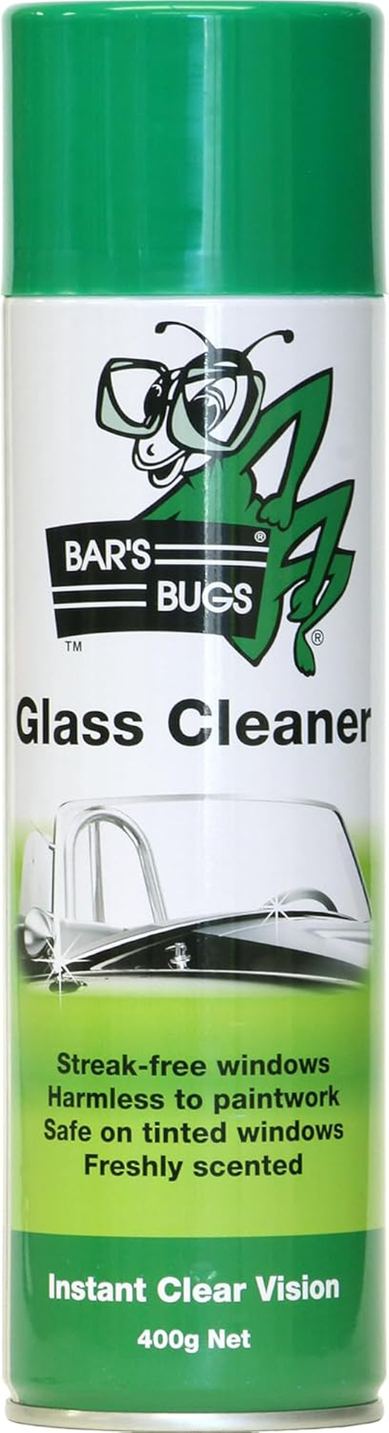 Bars Bugs Aerosol Glass Cleaner Design Glass Cleaner Remove Dirt, Dust Grease and Hand Prints for Instant Clear (Pack of 1, 400Gm) image number 4