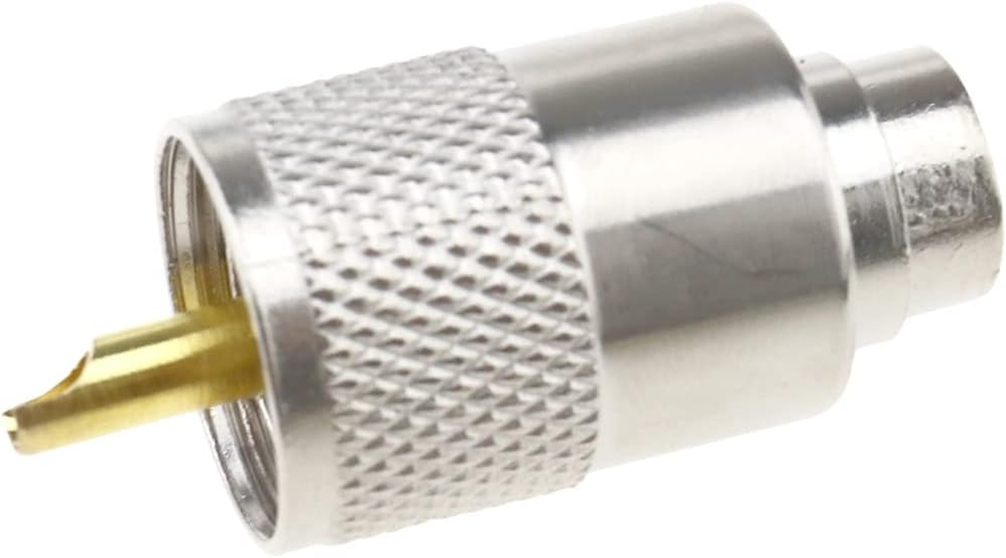 UHF PL-259 Male Solder RF Connector Plugs for RG8X Coaxial Coax Cable 10X image number 1
