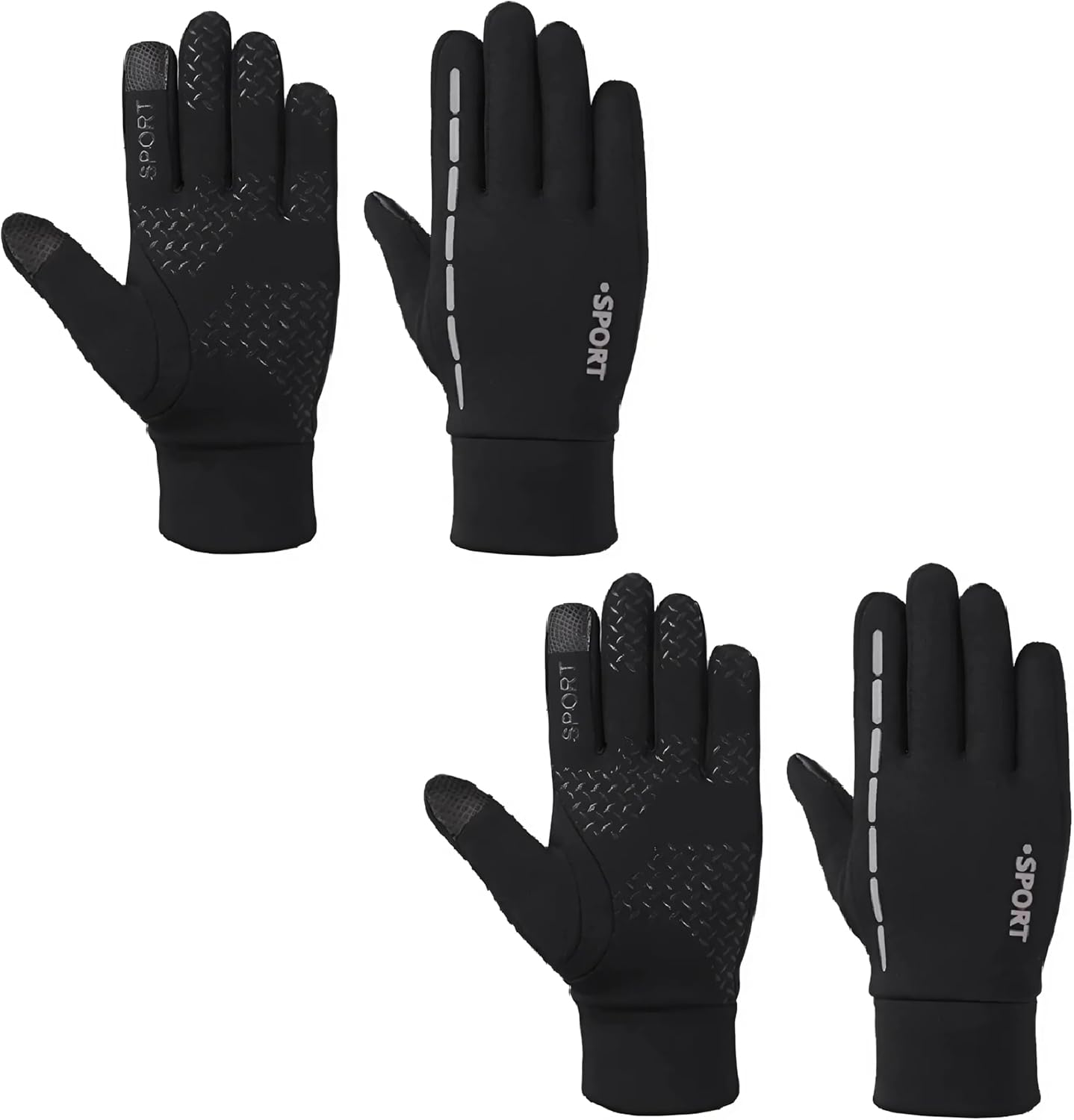 EZONEDEAL Touch Screen Gloves - Outdoor Thermal Gloves Wind & Waterproof Running Fishing Cycling Ski Driving Gloves, Warm Winter Gloves Gifts for Men Women