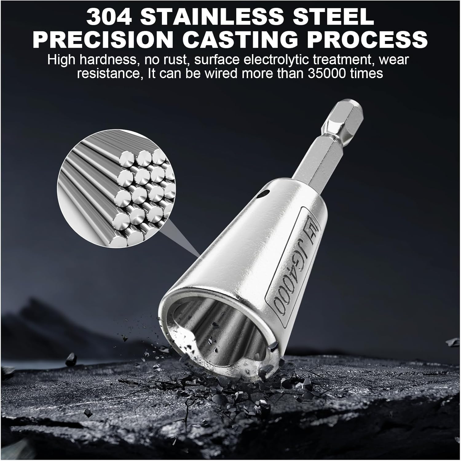 Wire Twister Tool for Drill, XICEN 2PCS Drill Wire Twister, Wire Twister Wire Connector Wire Twisting Tool, Wire Nut Twister for Electrical Power Drill image number 6