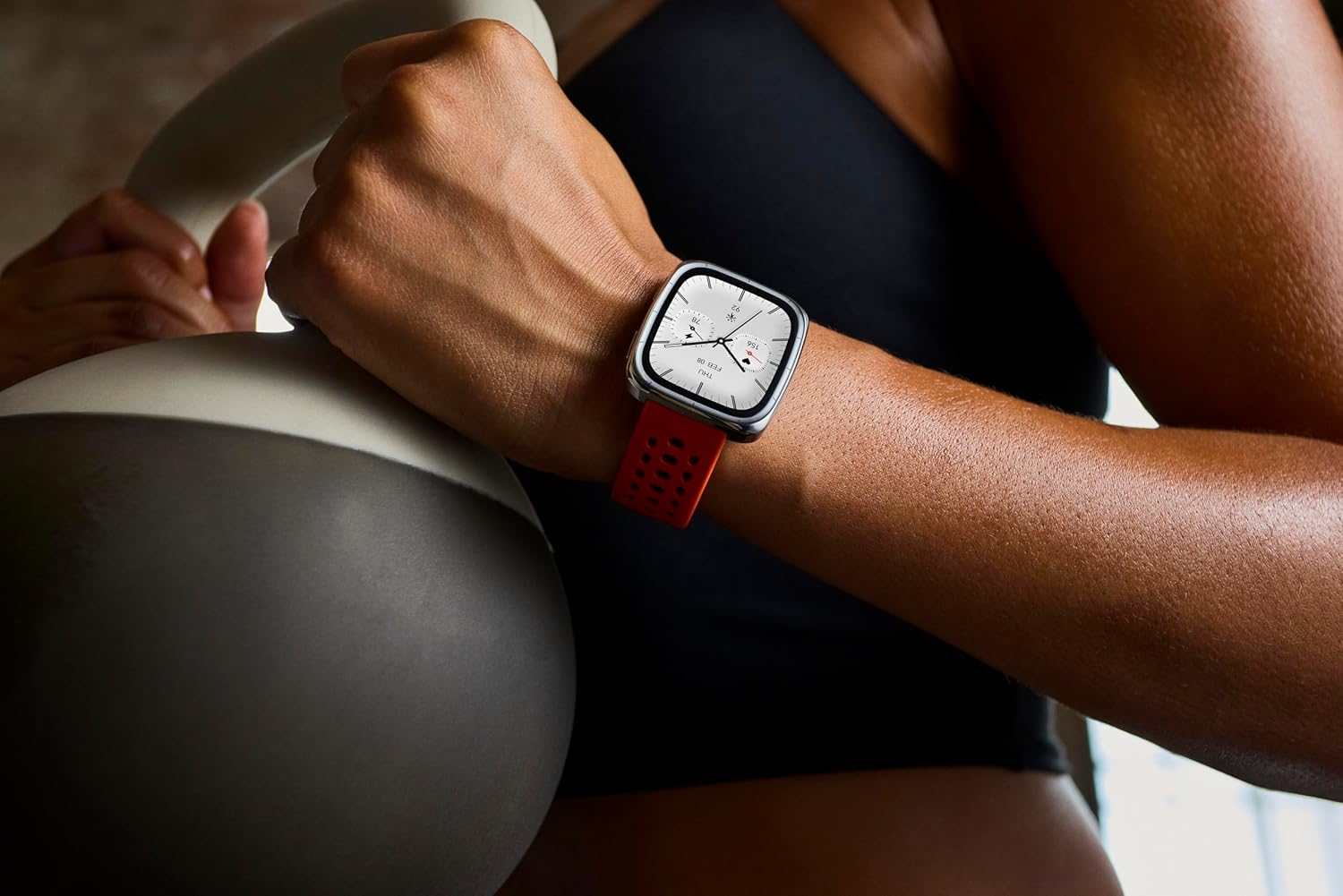 Amazfit Active 2 Smartwatch (Rectangular), 1.75" AMOLED Display Sapphire Glass Screen, Offline Maps with GPS, 10 Day Battery, 160+ Sport Modes, Water Resistant, for Android & Ios (Leather Premium) image number 3