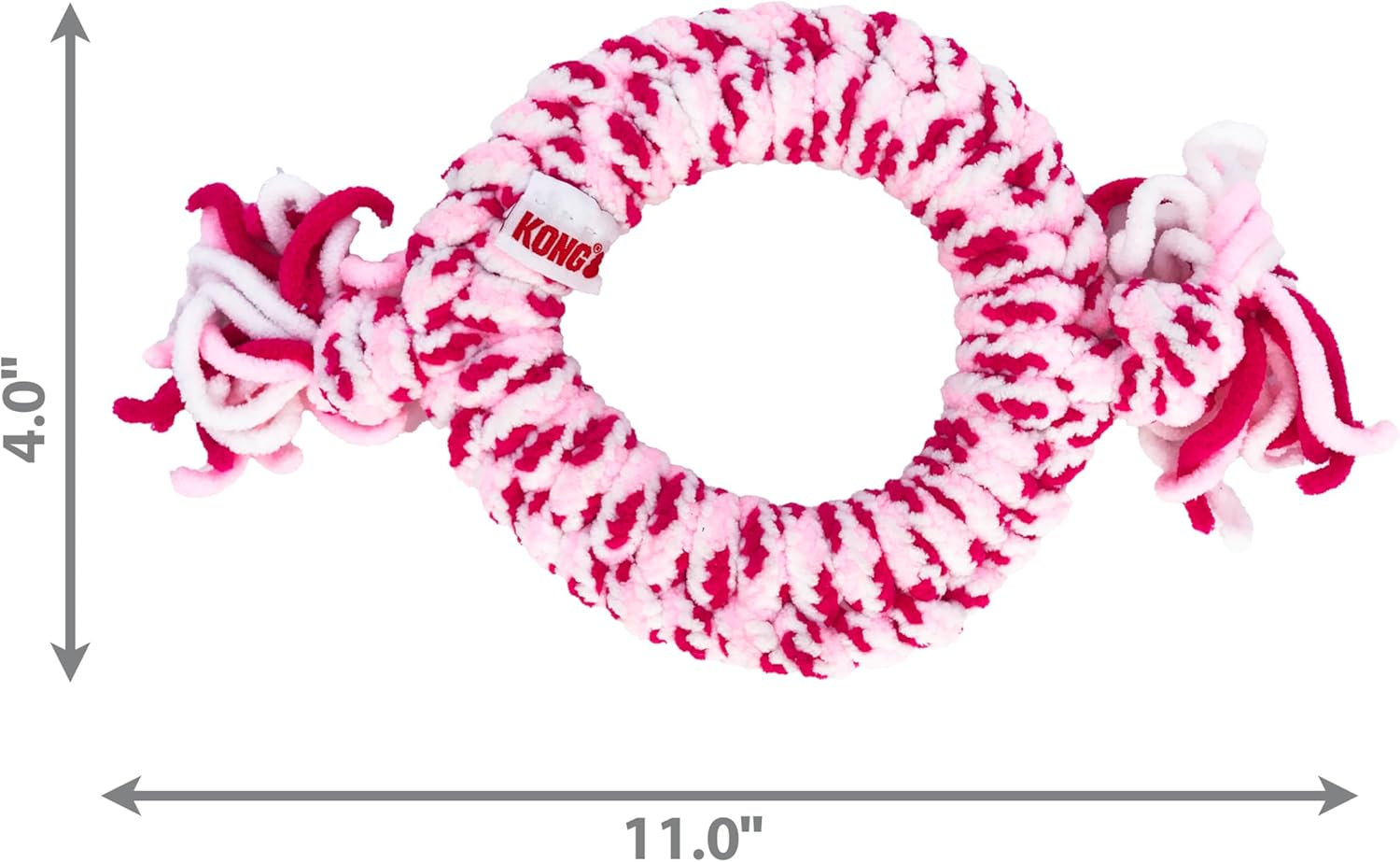 KONG Rope Ring Puppy Toy - Durable Chew Toy - for Medium Dogs (Assorted Colours) image number 4