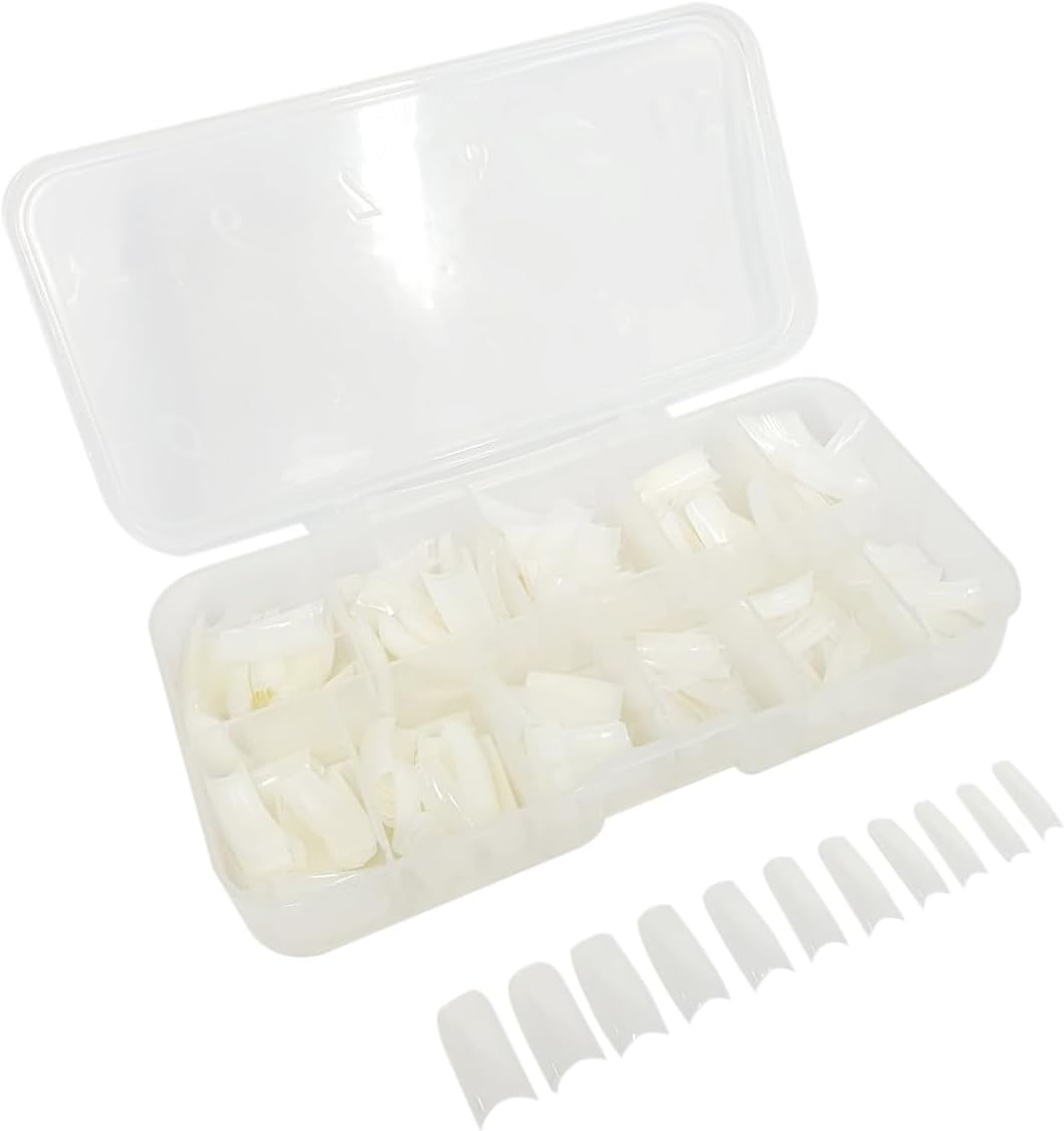 550 Pcs / Box Full Cover Nail Tip - Natural