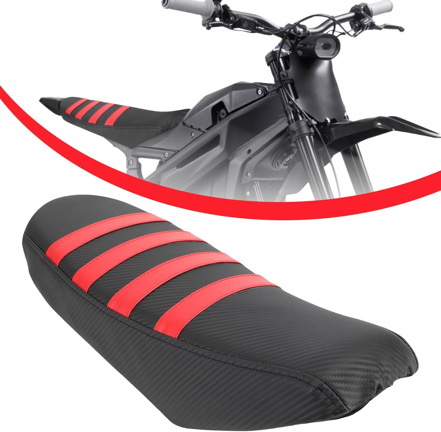 Runfarr Motorcycle Seat Cover Anti-Slip Pad Seat Cover for Talaria Sting MX3 MX4 Mx5-Grey