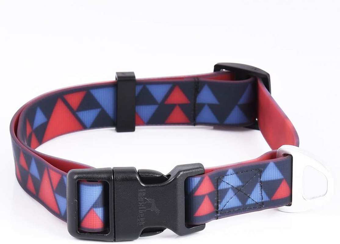 Blackdoggy Waterproof & Odor-Resistant Dog Collar, Heavy-Duty D-Ring & Adjustable Fit, All-Size Pet Collar for Small, Medium and Large Dogs (M, Orange)