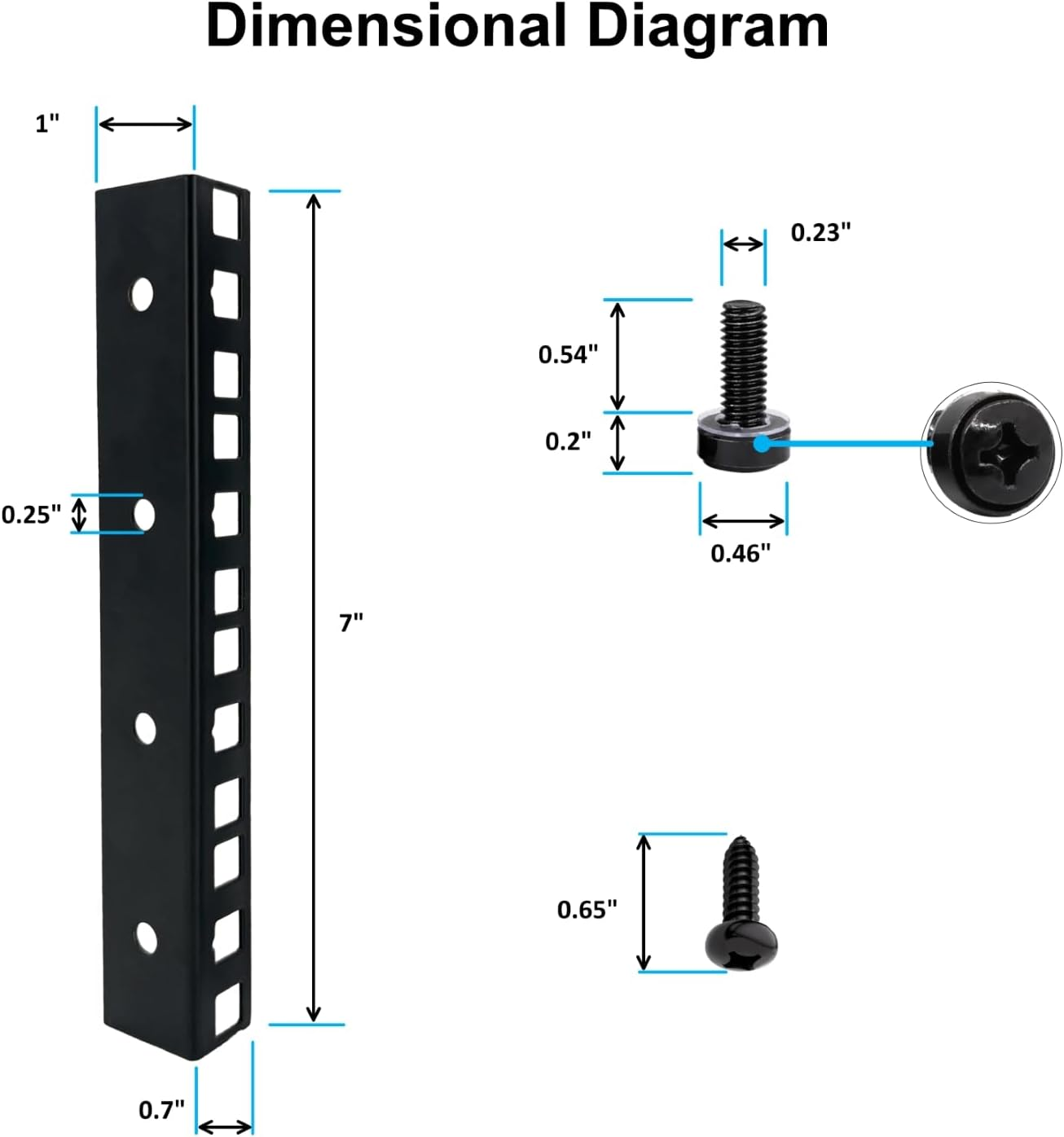 FMUSER 4U Rack Rails with M6 Rack Mount Screws and Cage Nuts Set for DIY Server and Studio Racks image number 6