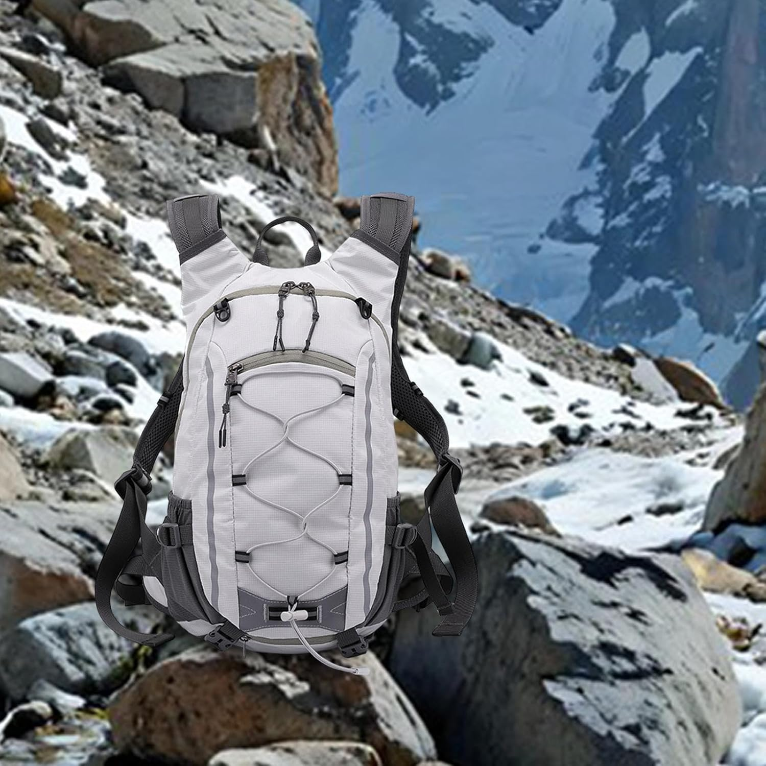 QSTDGVPW Mountaineering Hiking Backpack 20L Multifunctional Polyester Multiple Compartments for Daily Use Tear Resistant image number 3