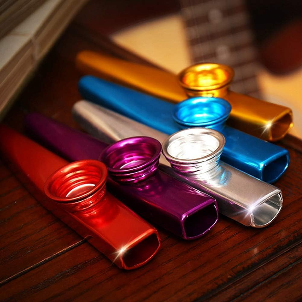Pack of 6 Kazoo Instruments, Kazoos, Metal Kazoos, Suitable for Children, Adults and Music Beginners, Children'S Party Favours Gifts image number 4