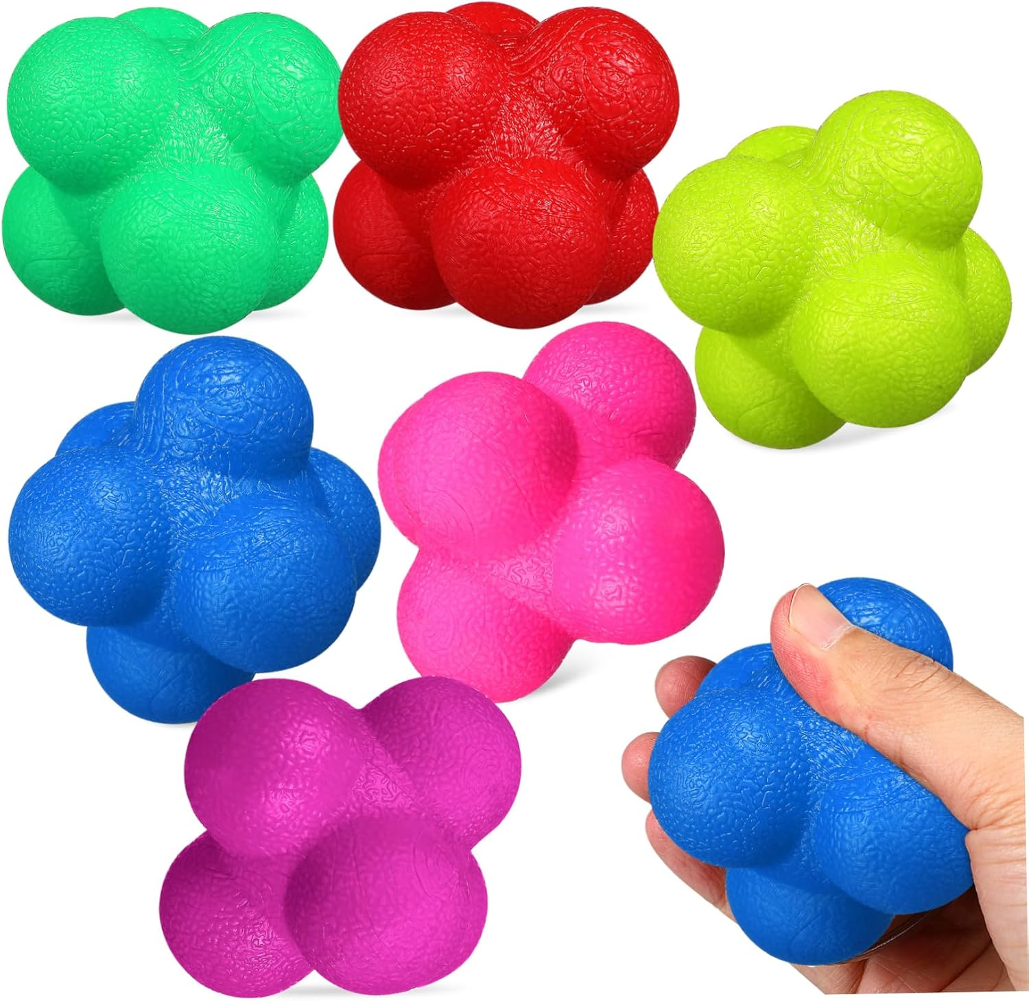 KITANDOVE Agility Balls Reaction Ball Set of 6 for Exercise Sports Training Australia image number 5